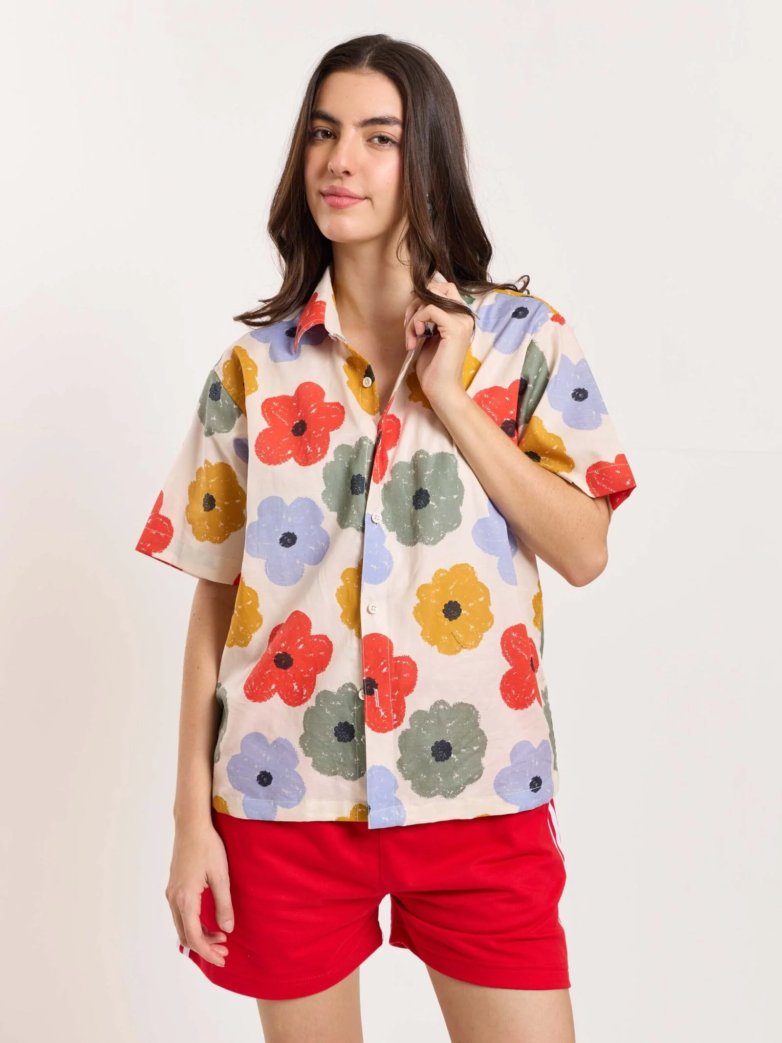 Floral Bloom - Cropped Shirt - Image 4