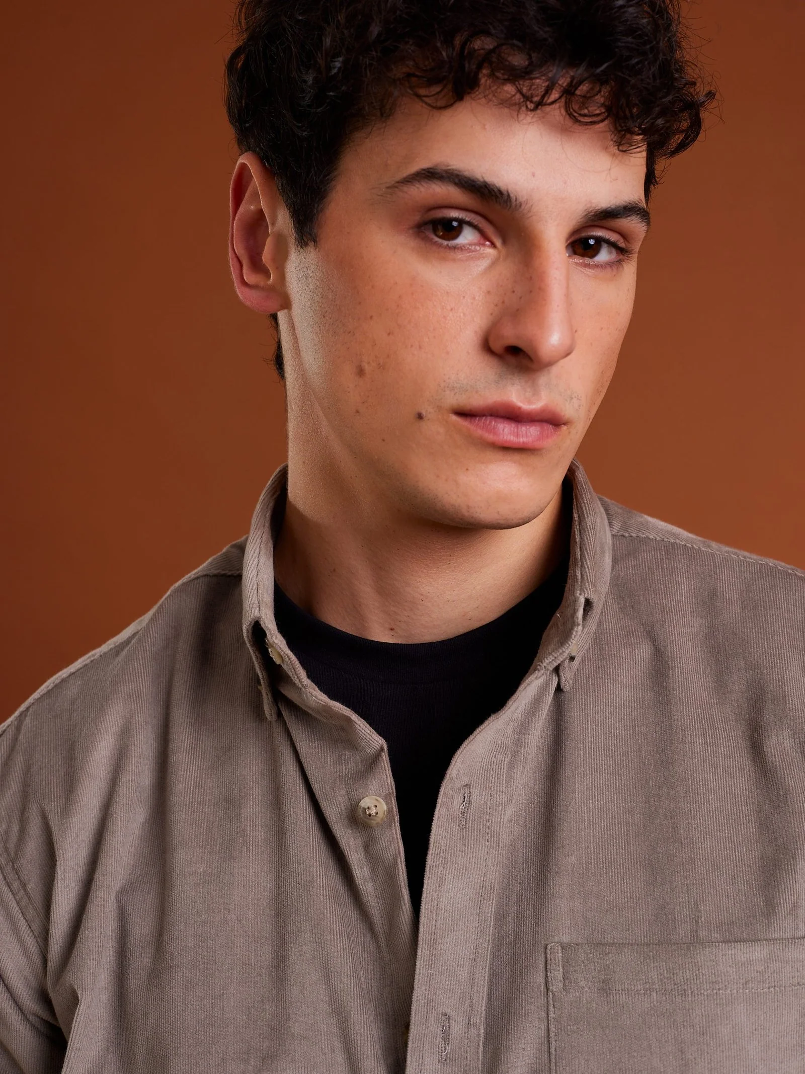 Gray Corduroy Shirt - Image 3
