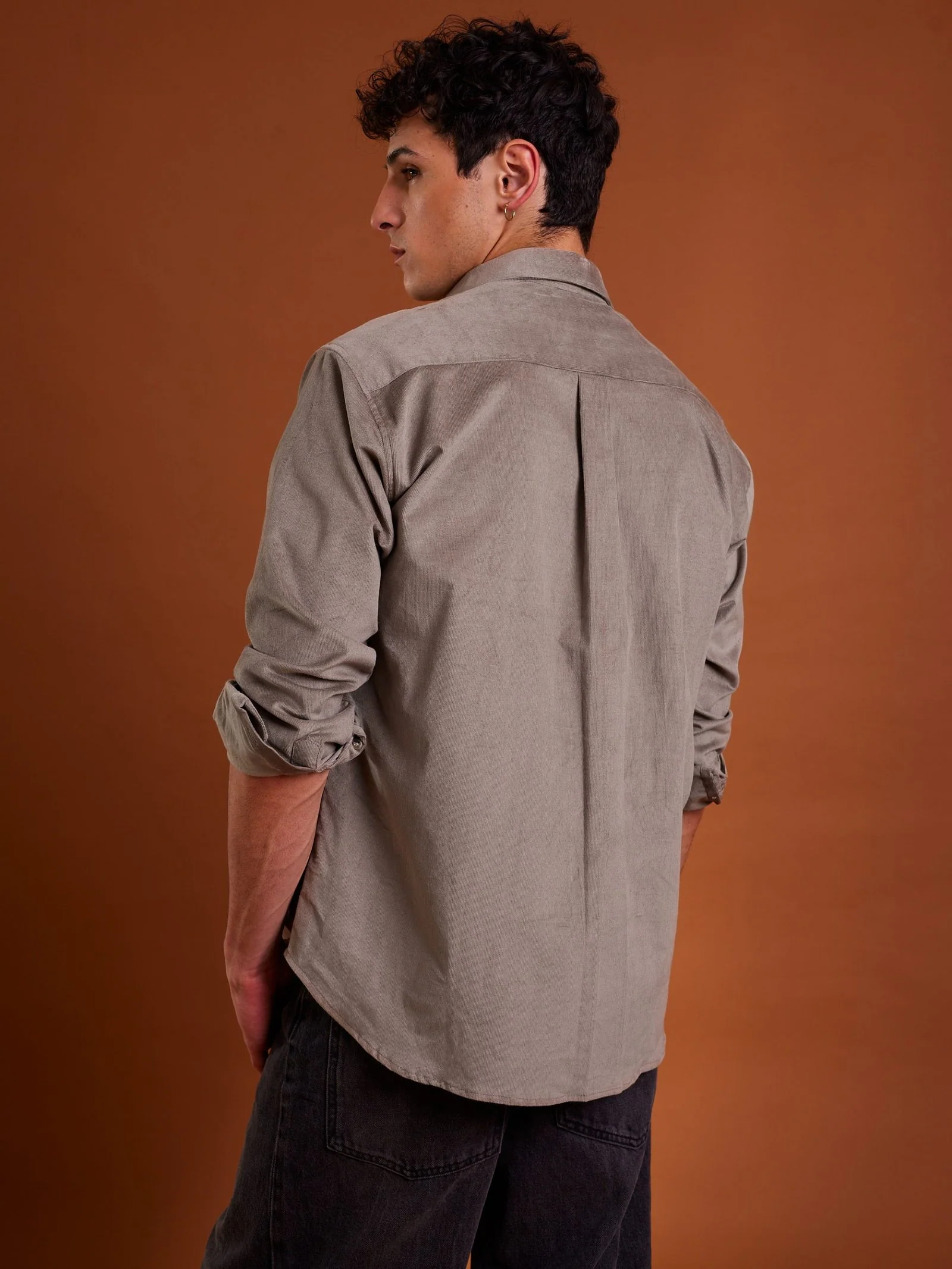 Gray Corduroy Shirt - Image 6