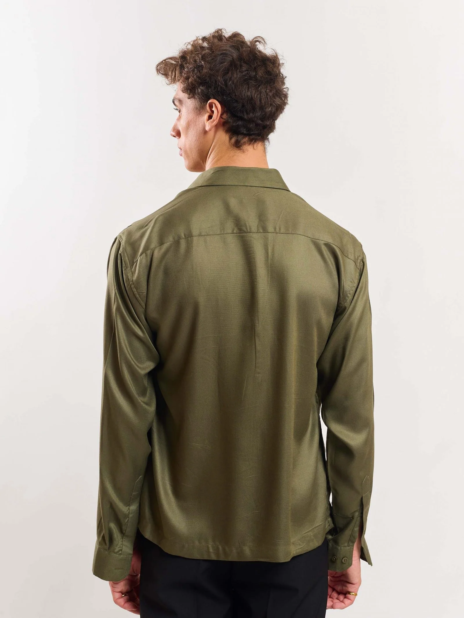 Green Drape Shirt - Image 6