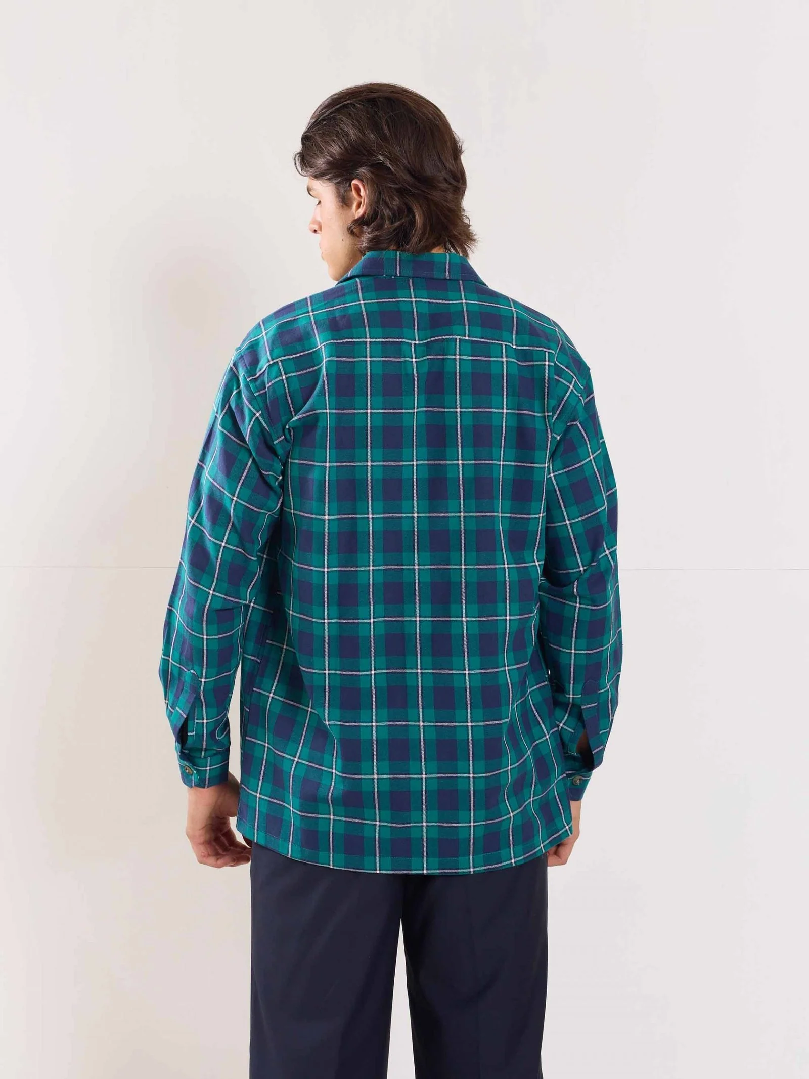 Green Flannel Overshirt - Image 6