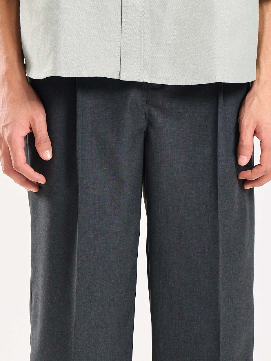 Green & Grey Checked Baggy Fit Trousers - Image 3