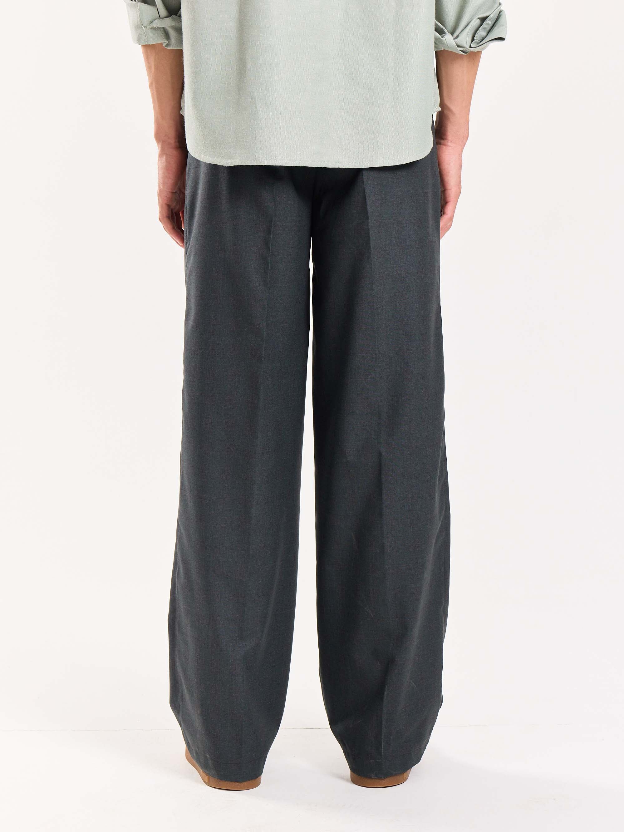 Green & Grey Checked Baggy Fit Trousers - Image 7