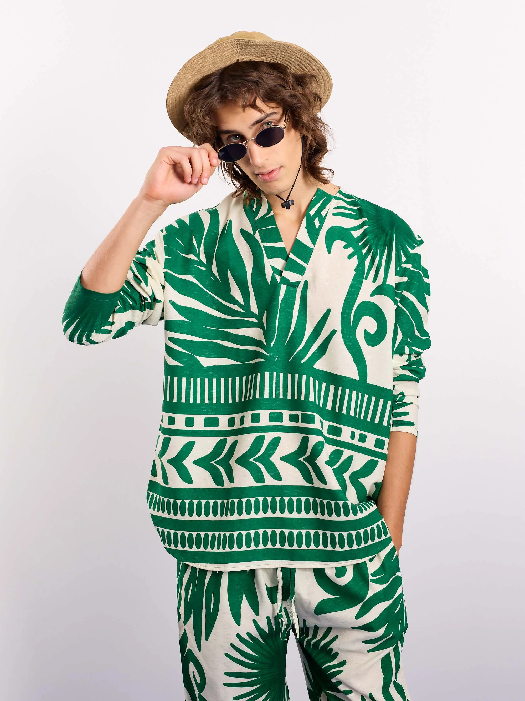 Palmera Printed Pullover - Image 3
