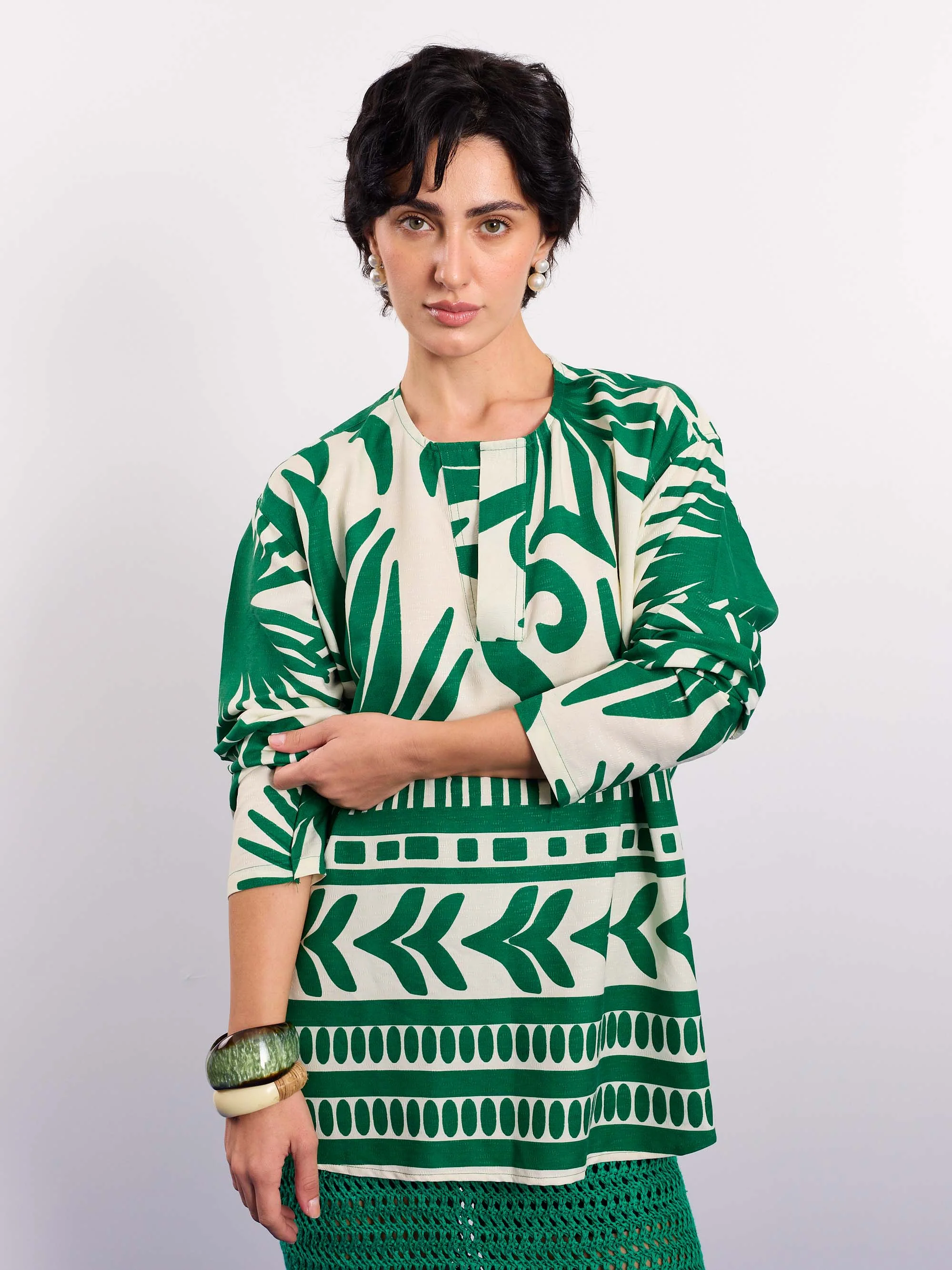 Palmera Printed Pullover - Image 4
