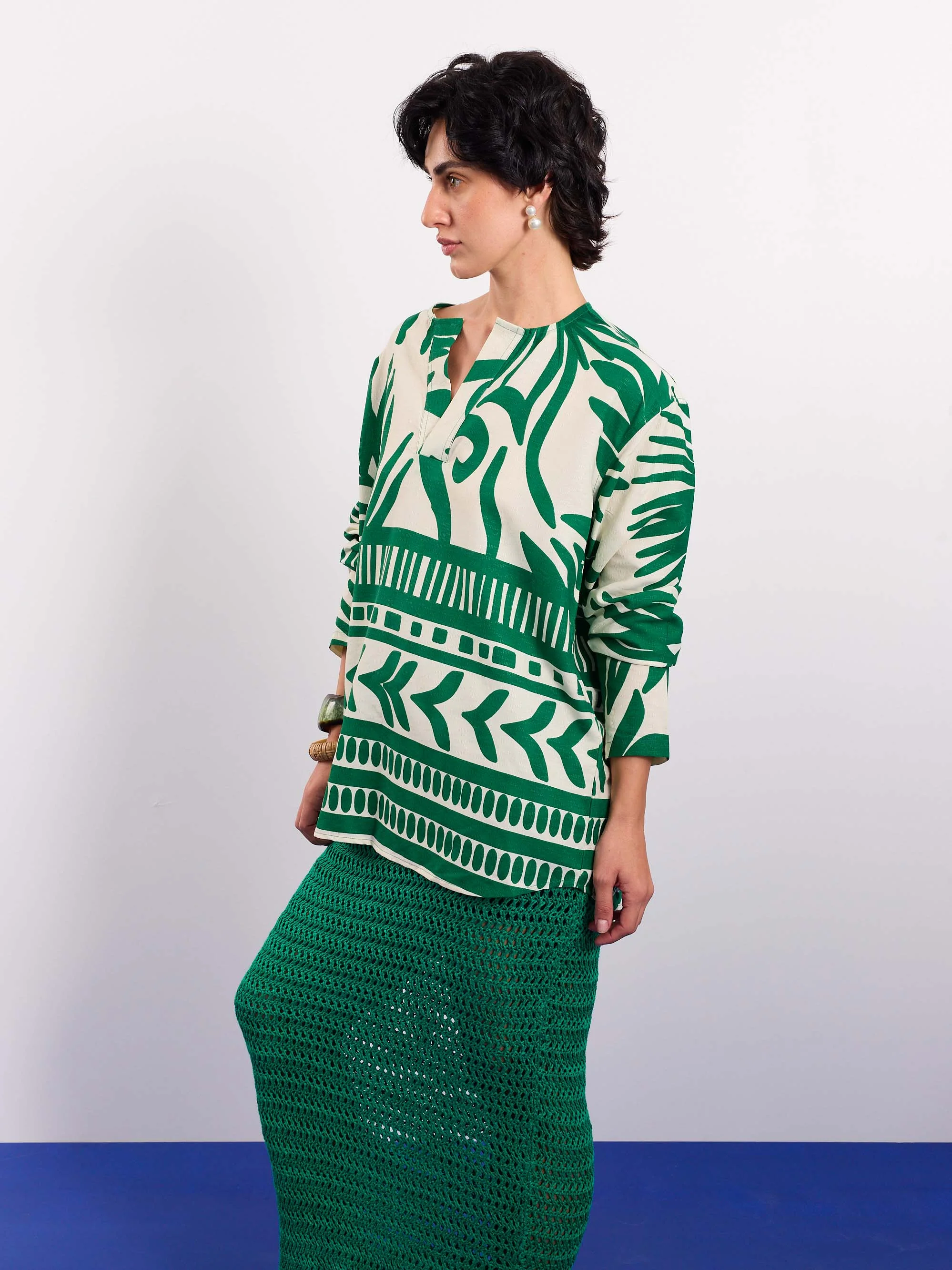 Palmera Printed Pullover - Image 6