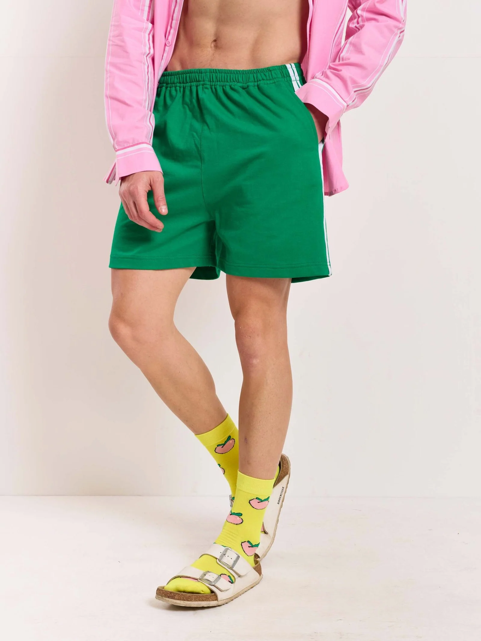 Green Terry Shorts - Image 3
