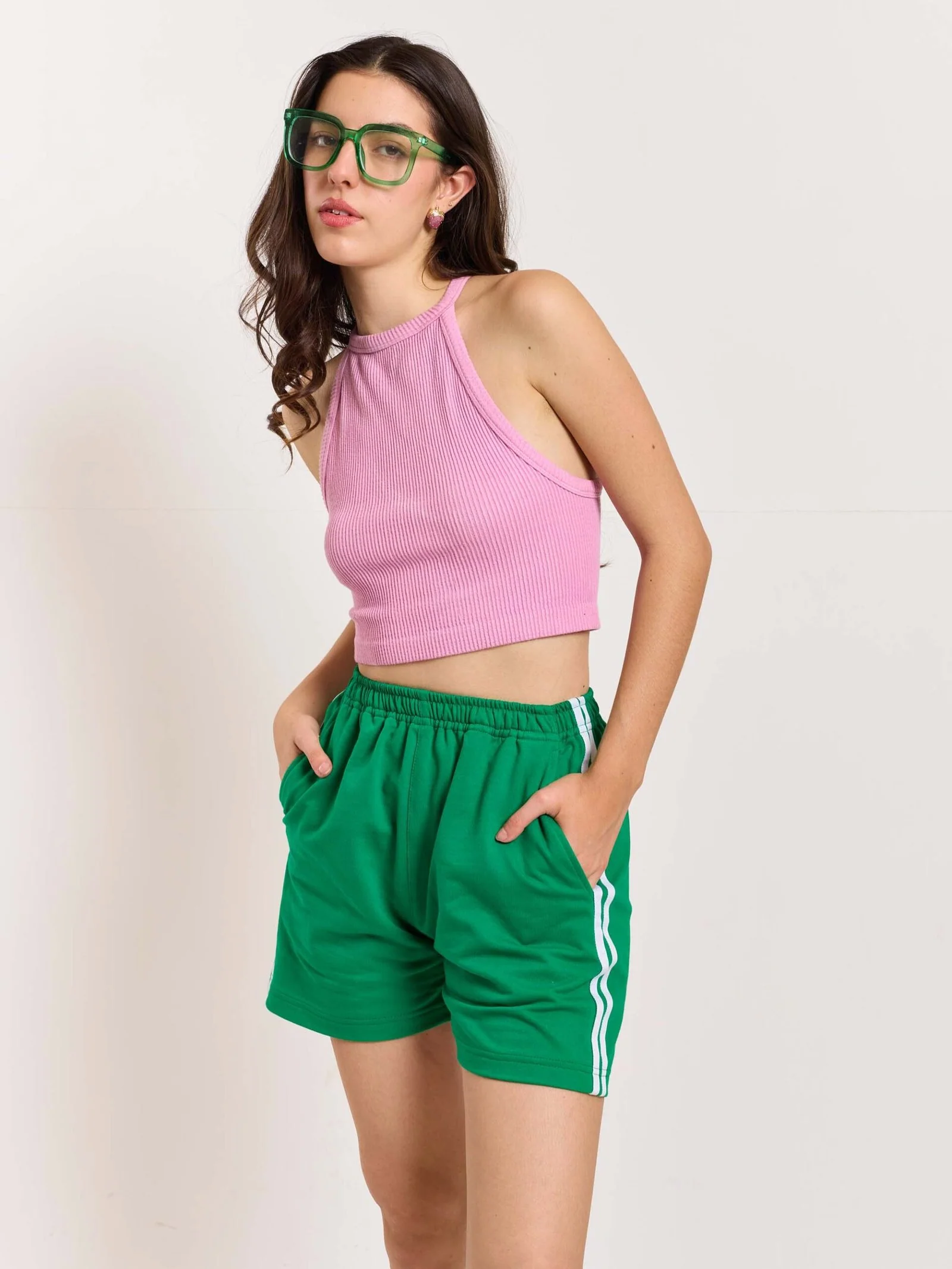 Green Terry Shorts - Image 4