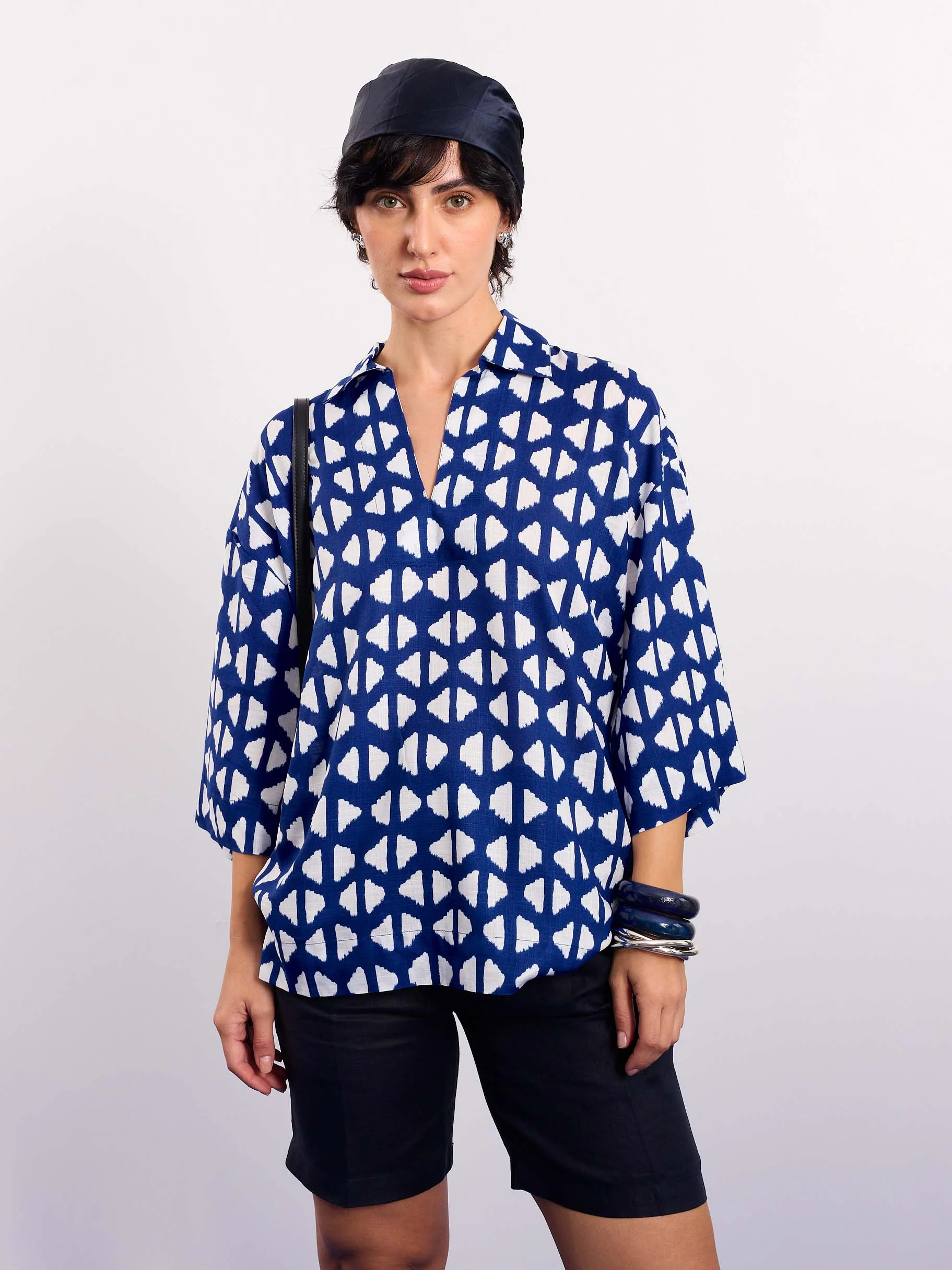 Indigo Blue Indie Printed Pullover - Image 4