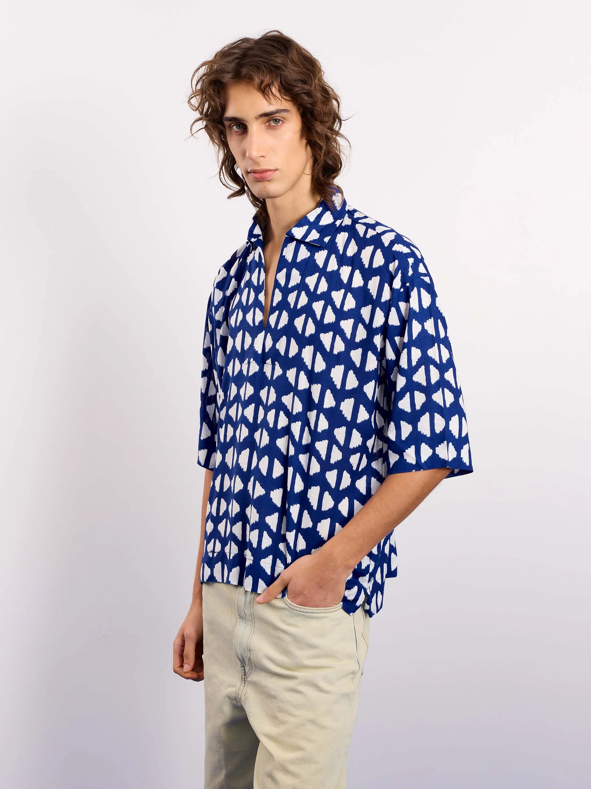 Indigo Blue Indie Printed Pullover - Image 8