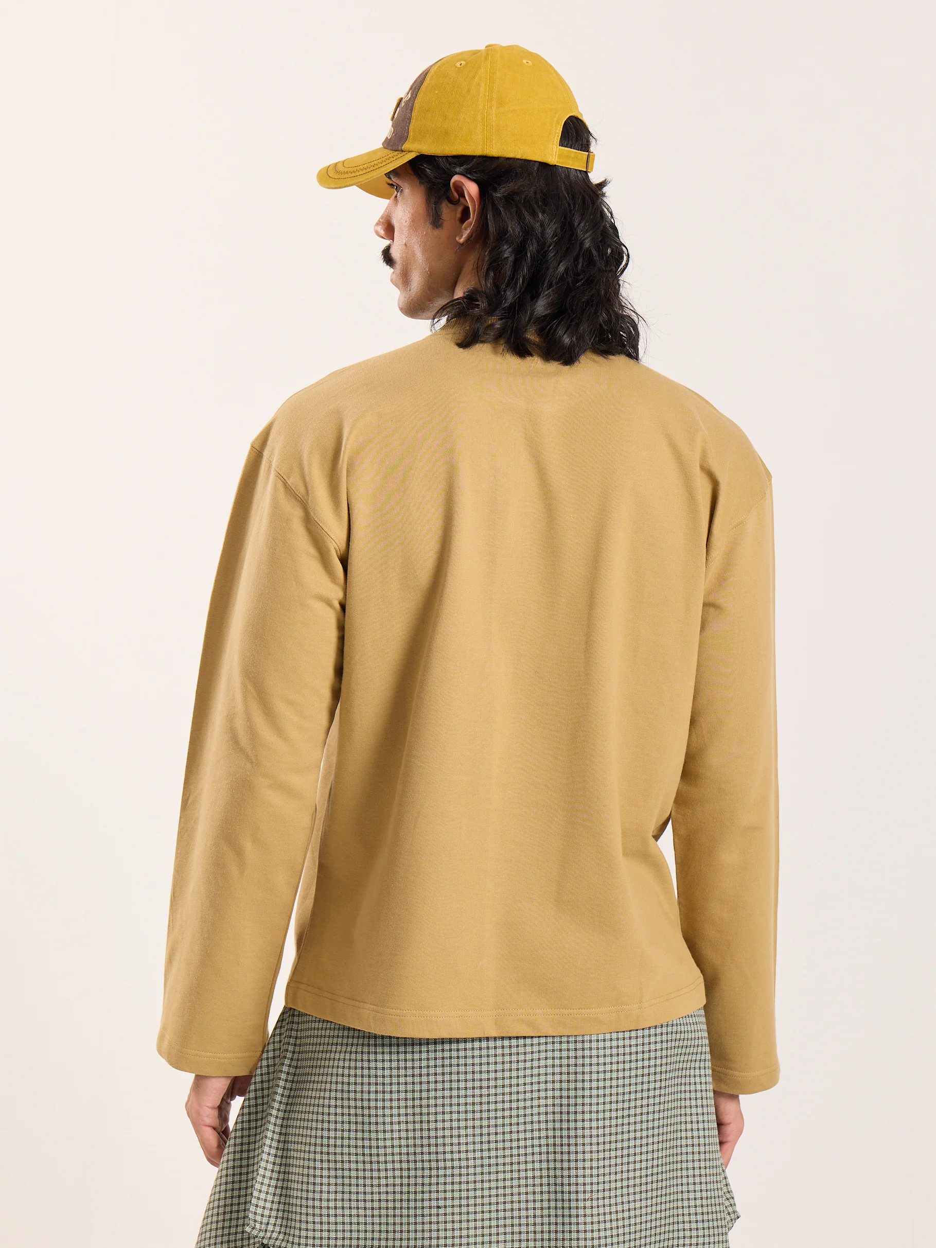 Khaki Loose Fit Cropped T-Shirt - Image 8