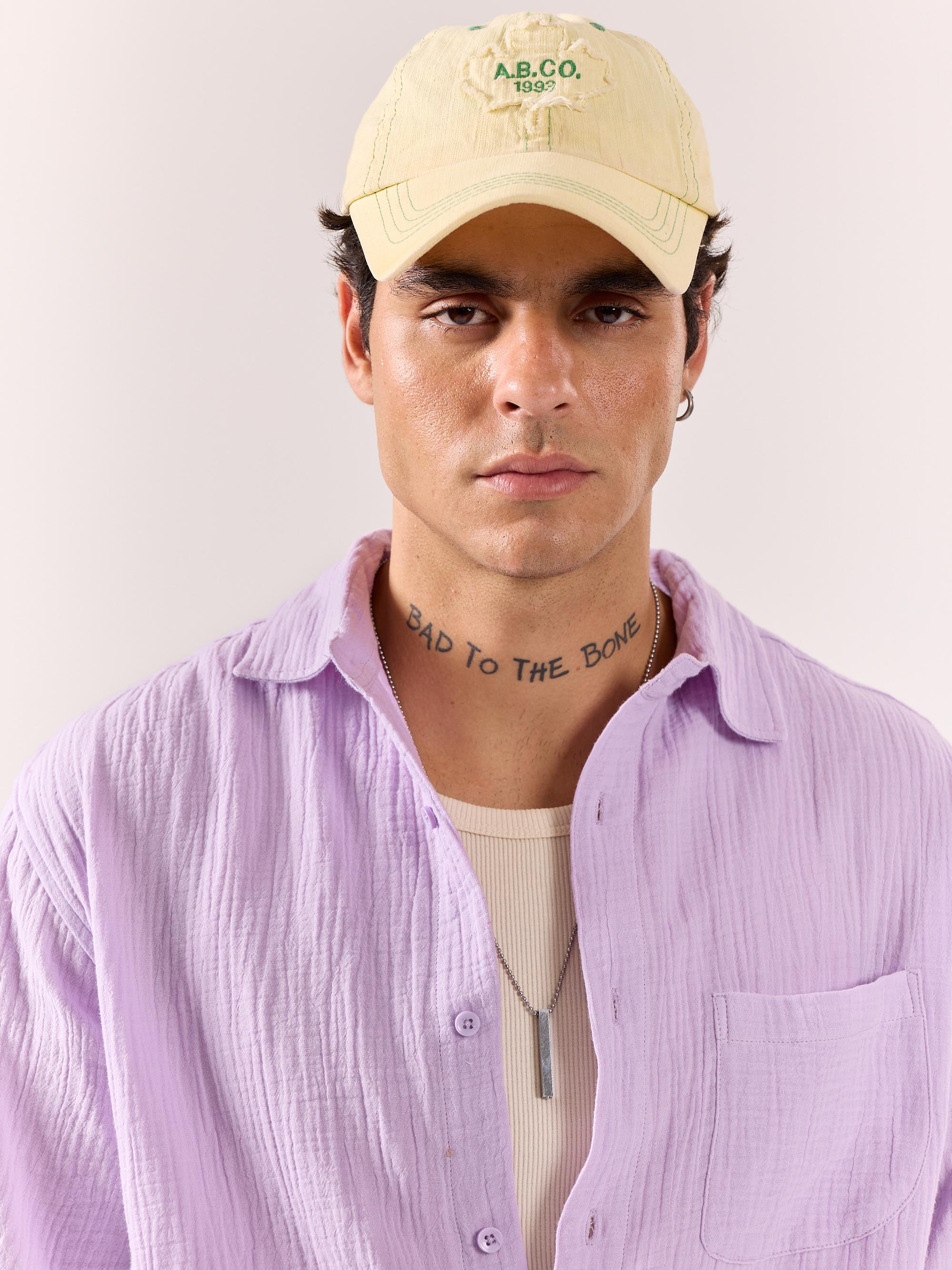 Lavender Gauze Holiday Shirt - Image 4