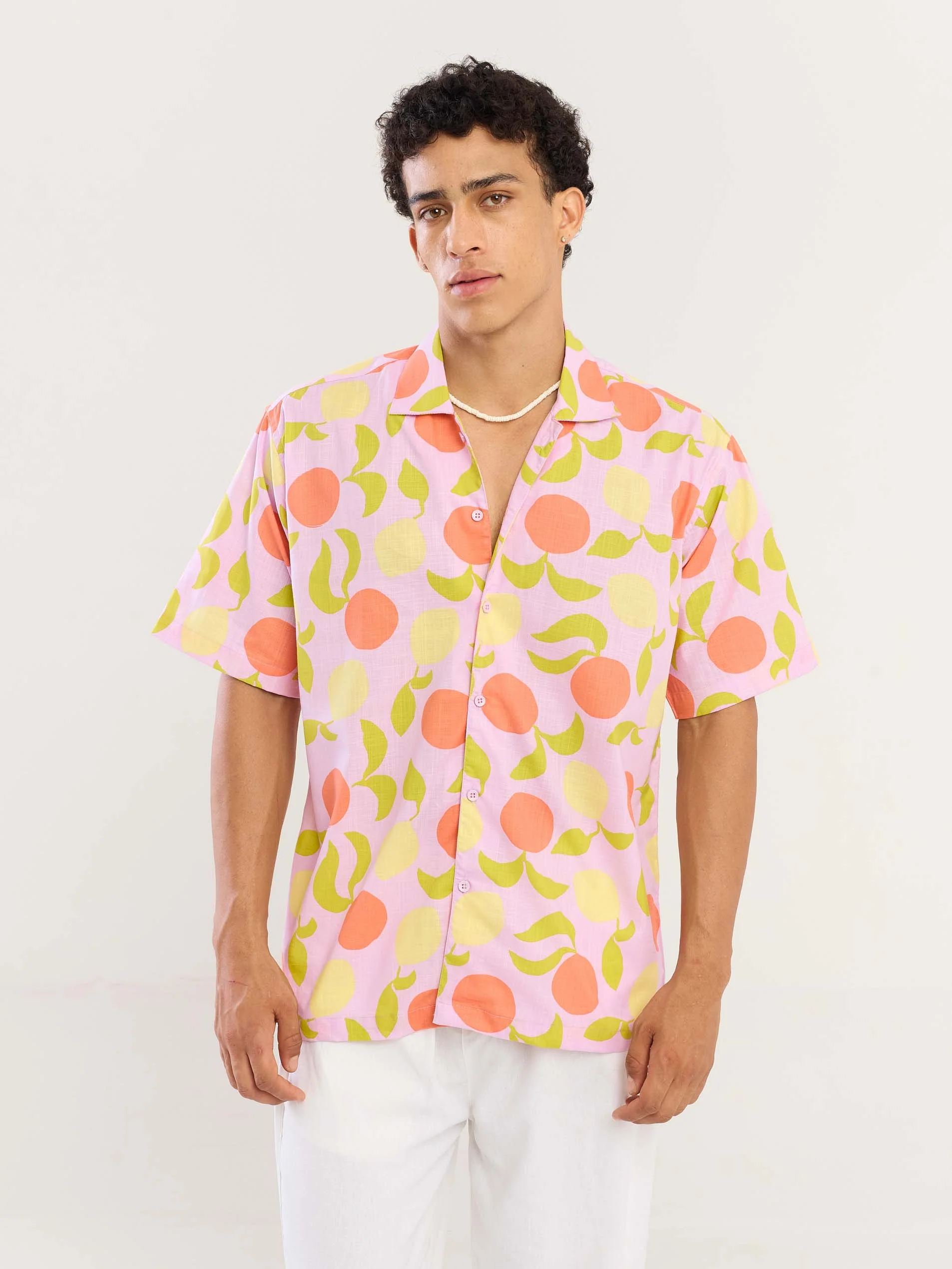 Lemon & Tangerines Printed Shirt - Image 2