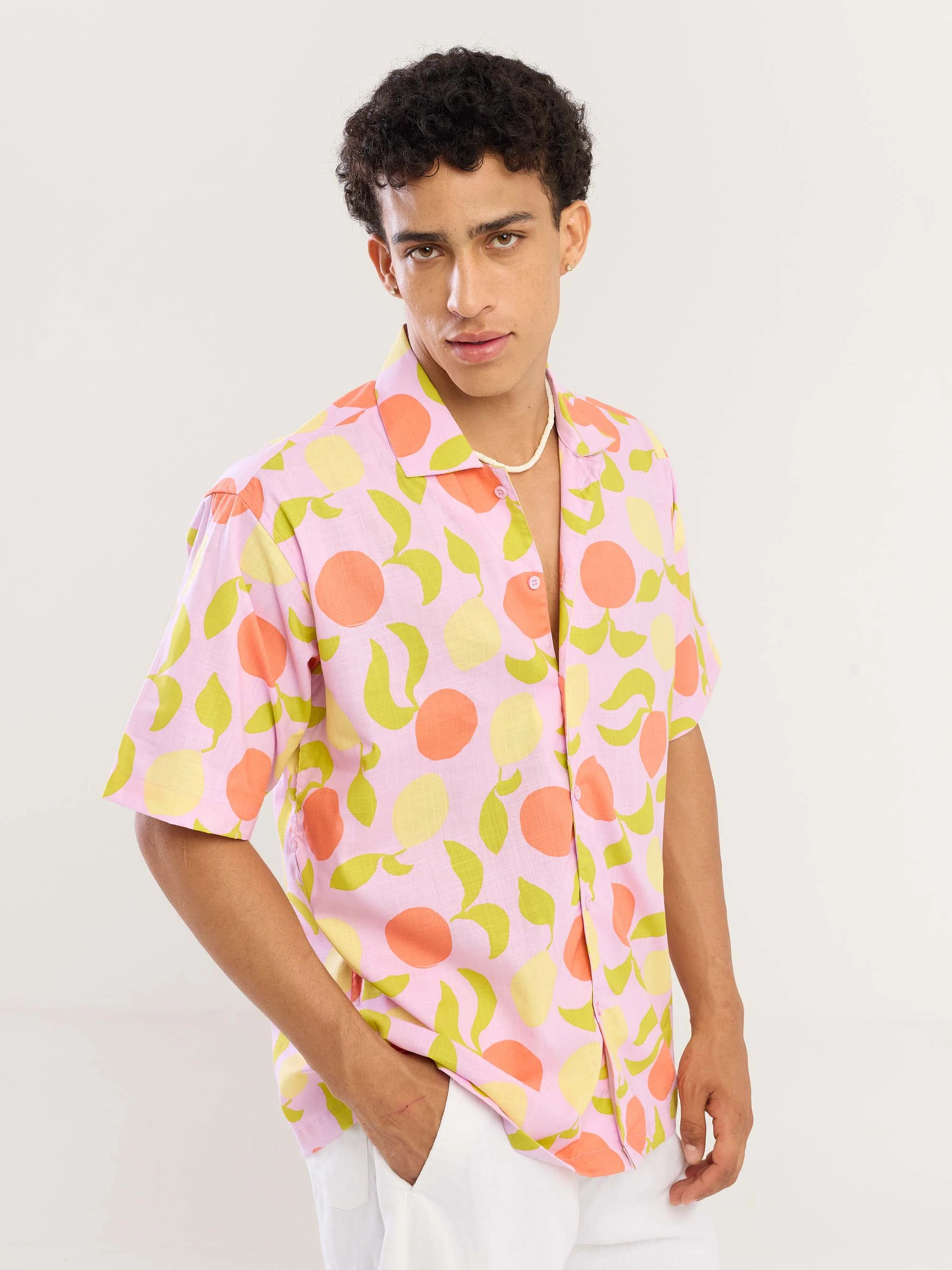 Lemon & Tangerines Printed Shirt - Image 3