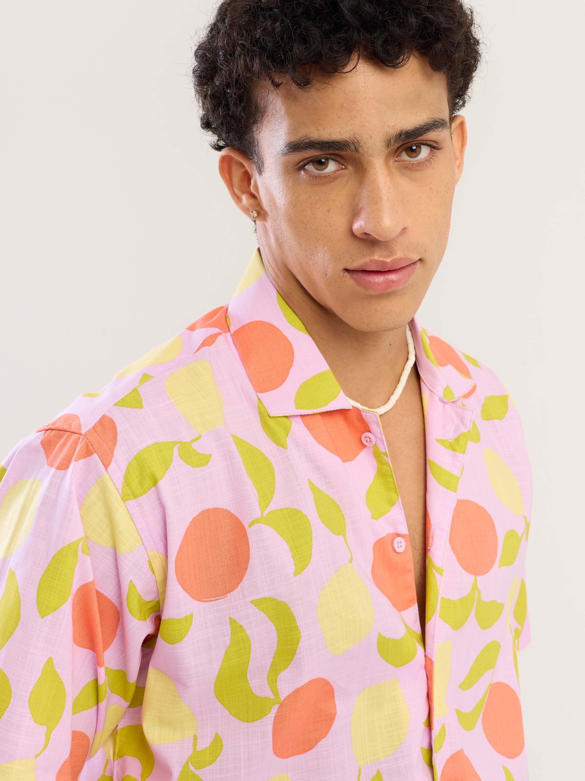 Lemon & Tangerines Printed Shirt - Image 4