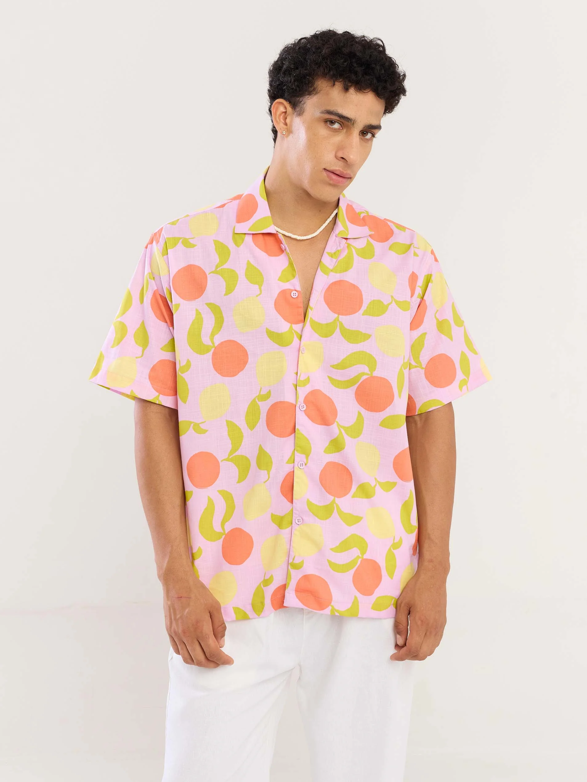 Lemon & Tangerines Printed Shirt - Image 5