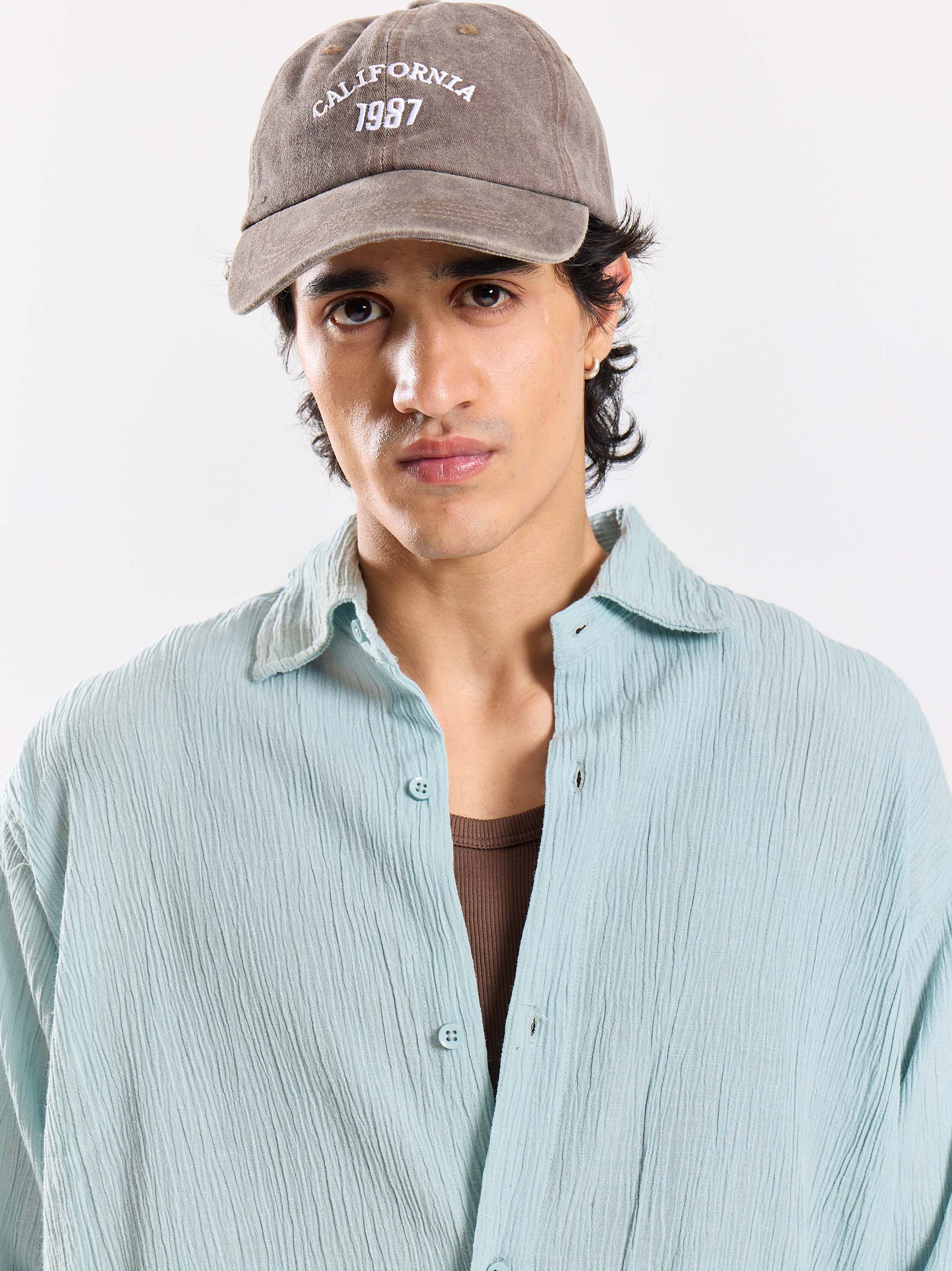 Light Blue Wrinkled Shirt - Image 3