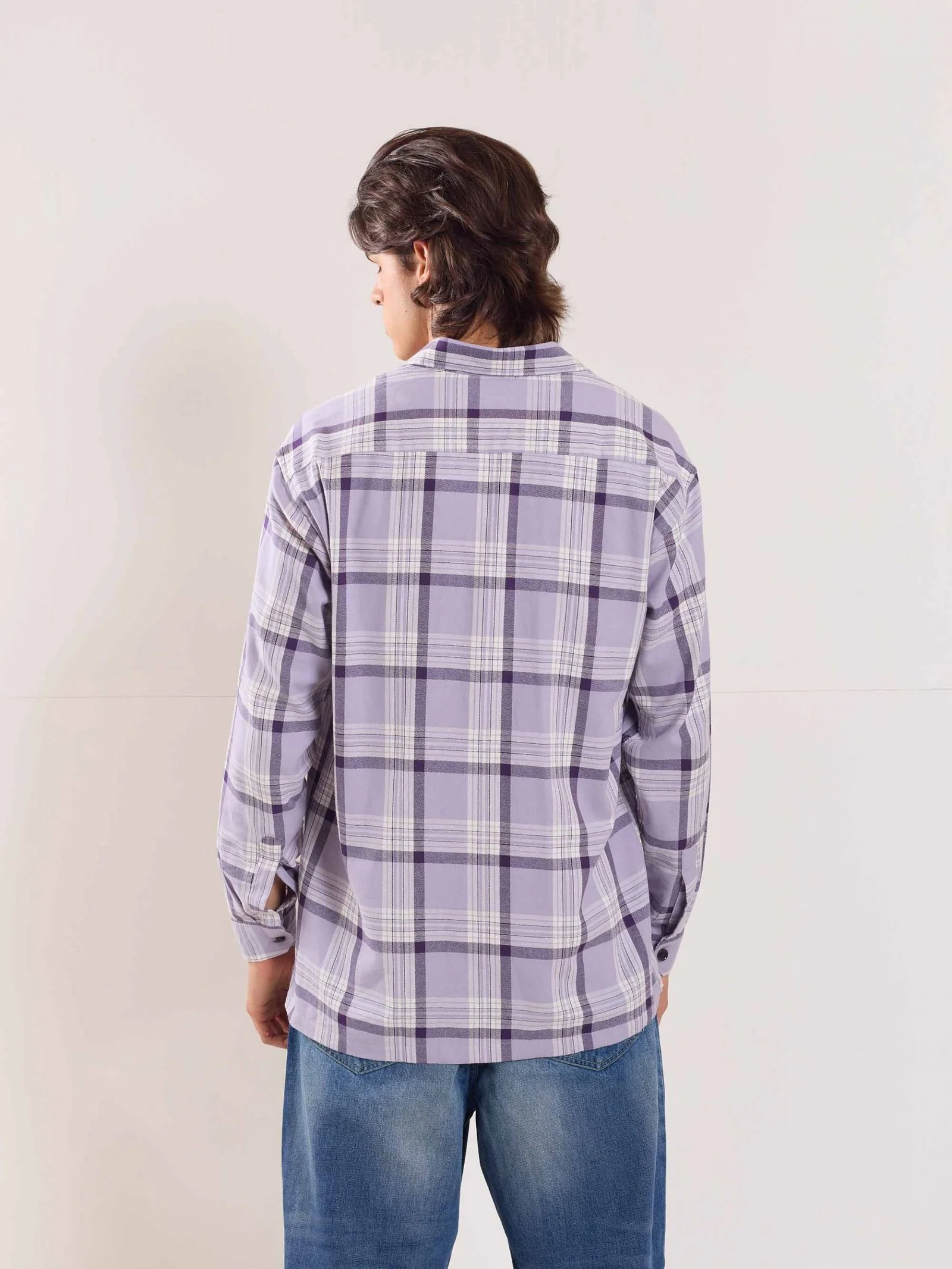 Lilac Flannel Overshirt - Image 6