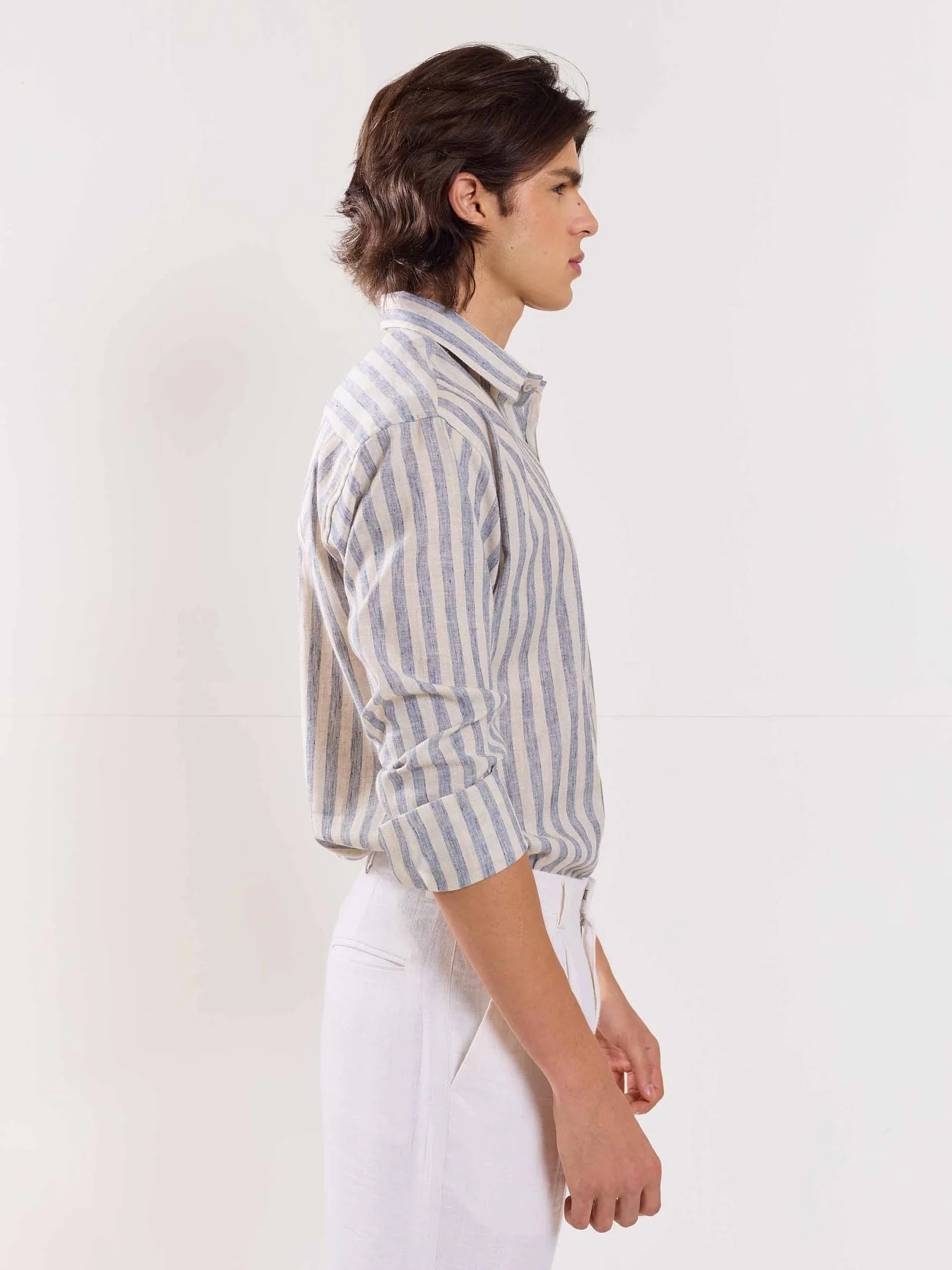 Linen Striped Shirt - Image 4