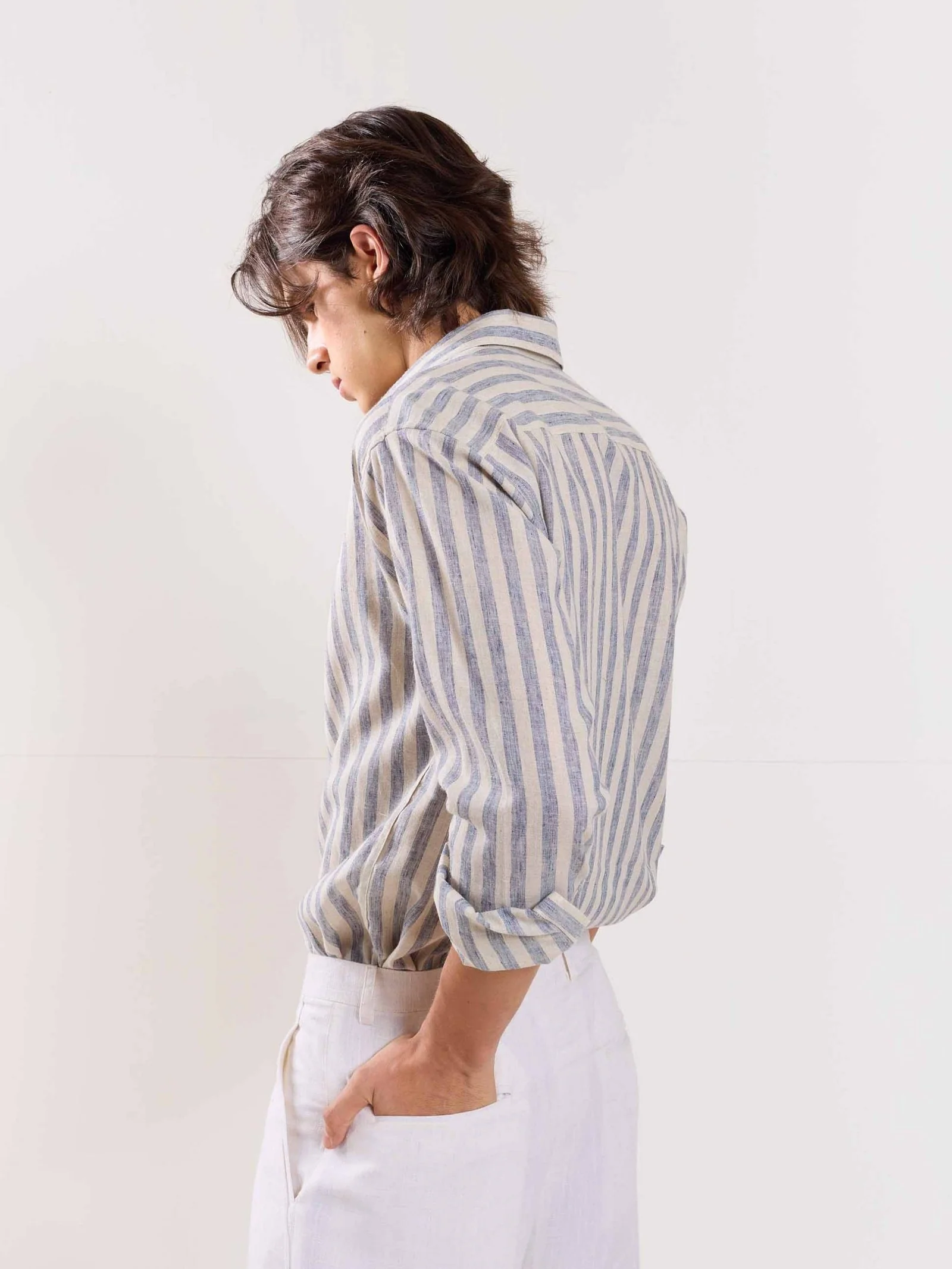 Linen Striped Shirt - Image 6