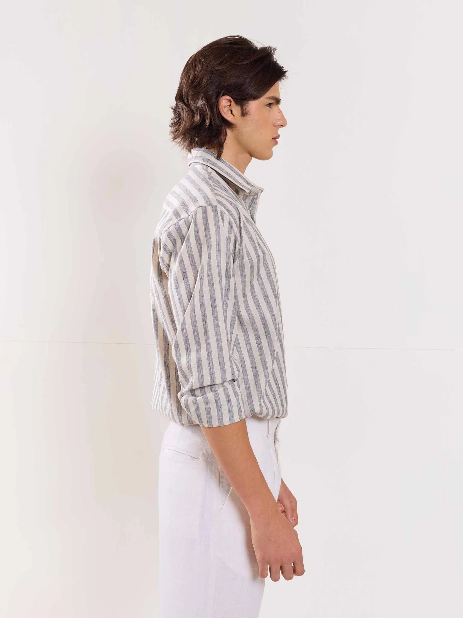 Linen Striped Shirt - Image 4
