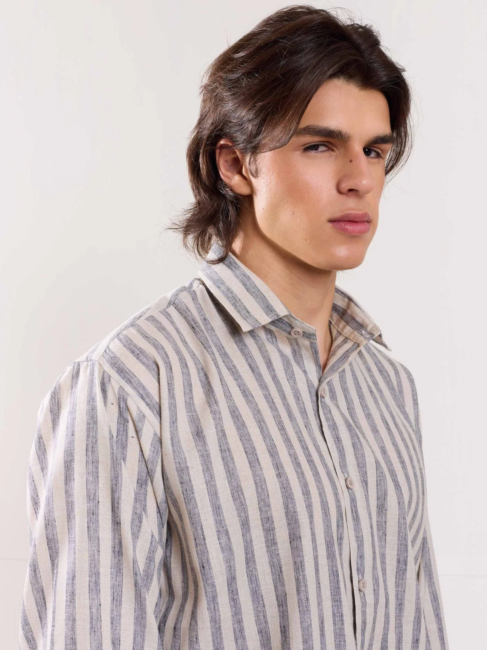 Linen Striped Shirt - Image 5