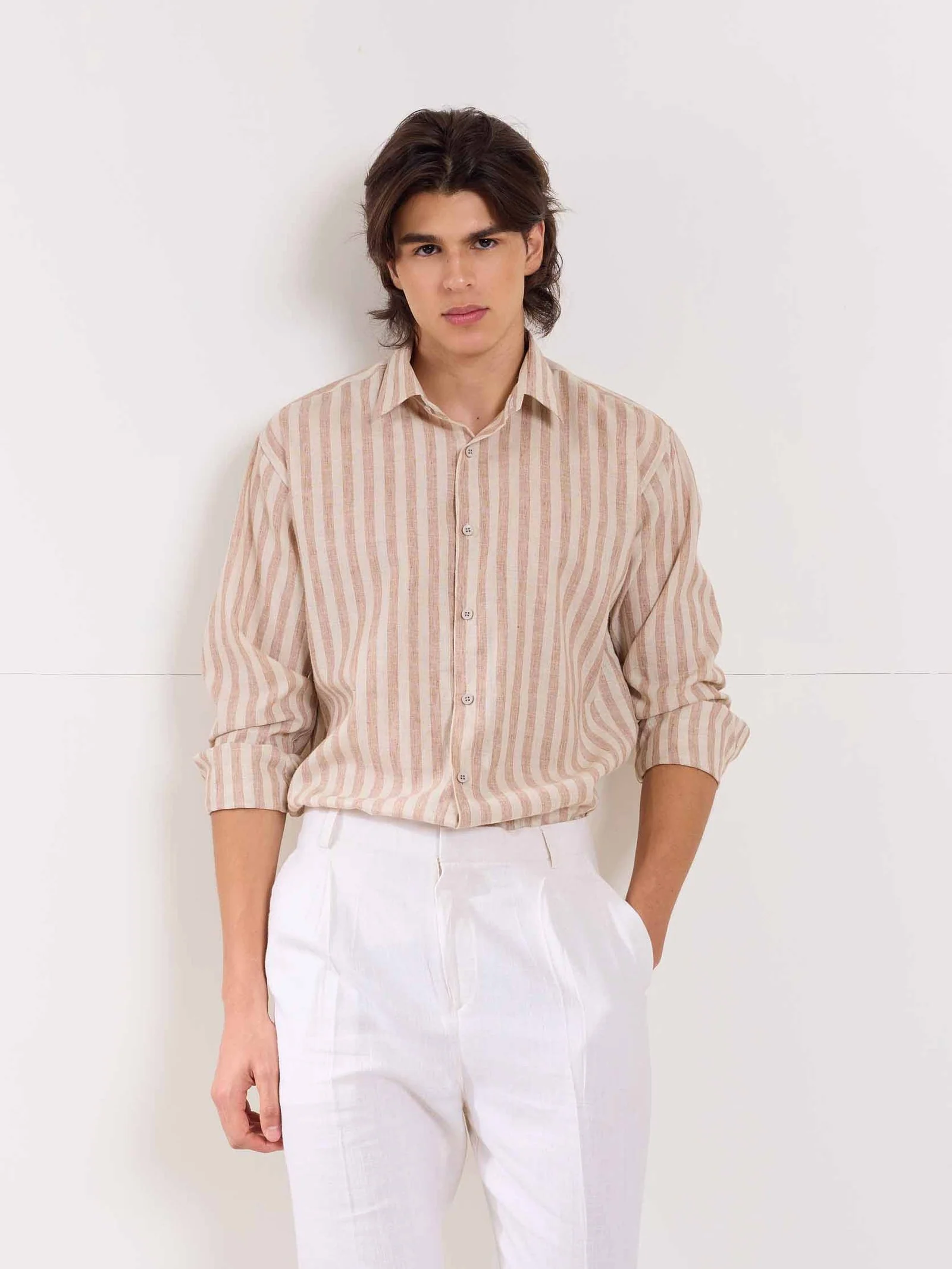 Linen Striped Shirt - Image 4