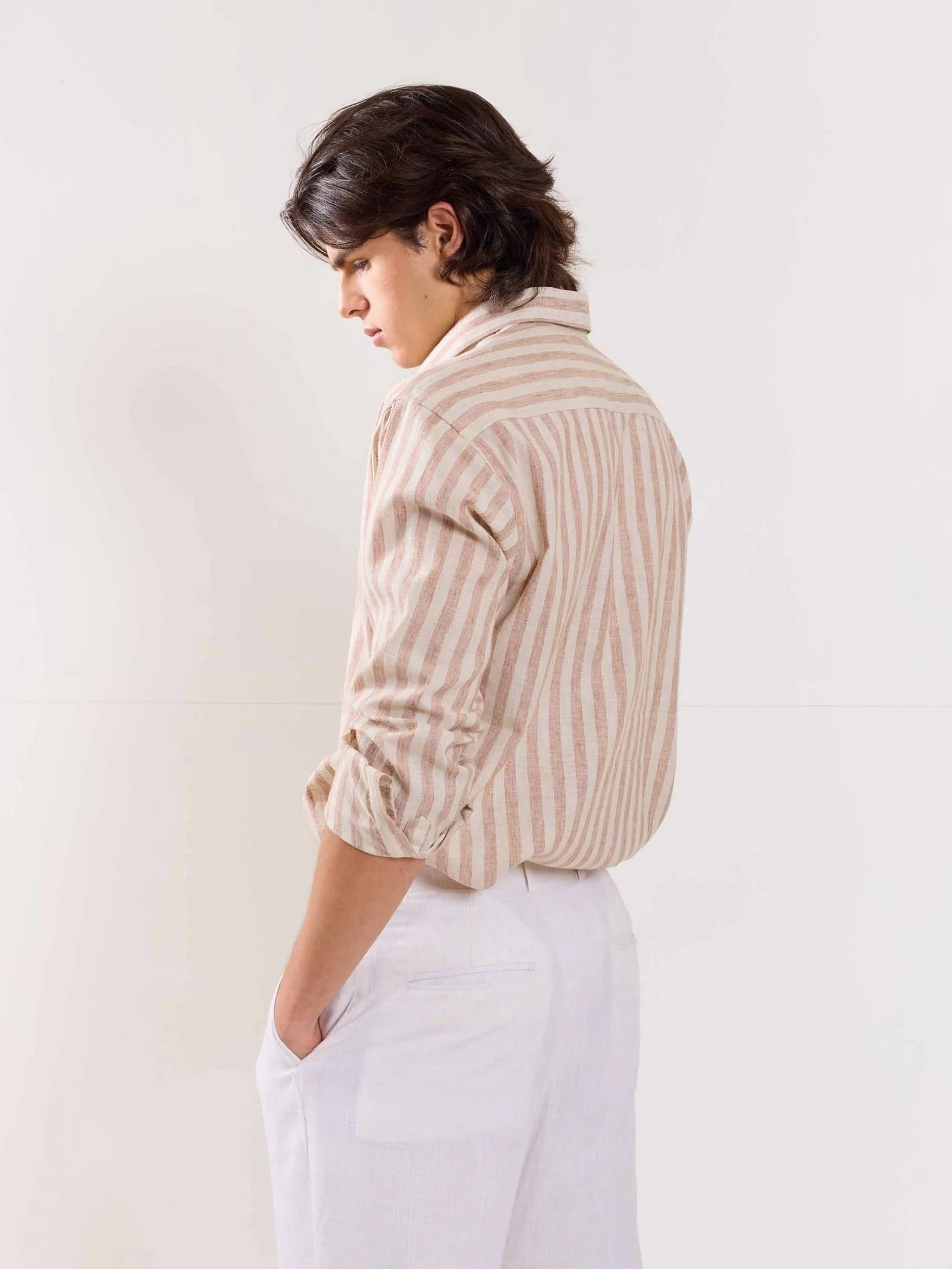 Linen Striped Shirt - Image 6