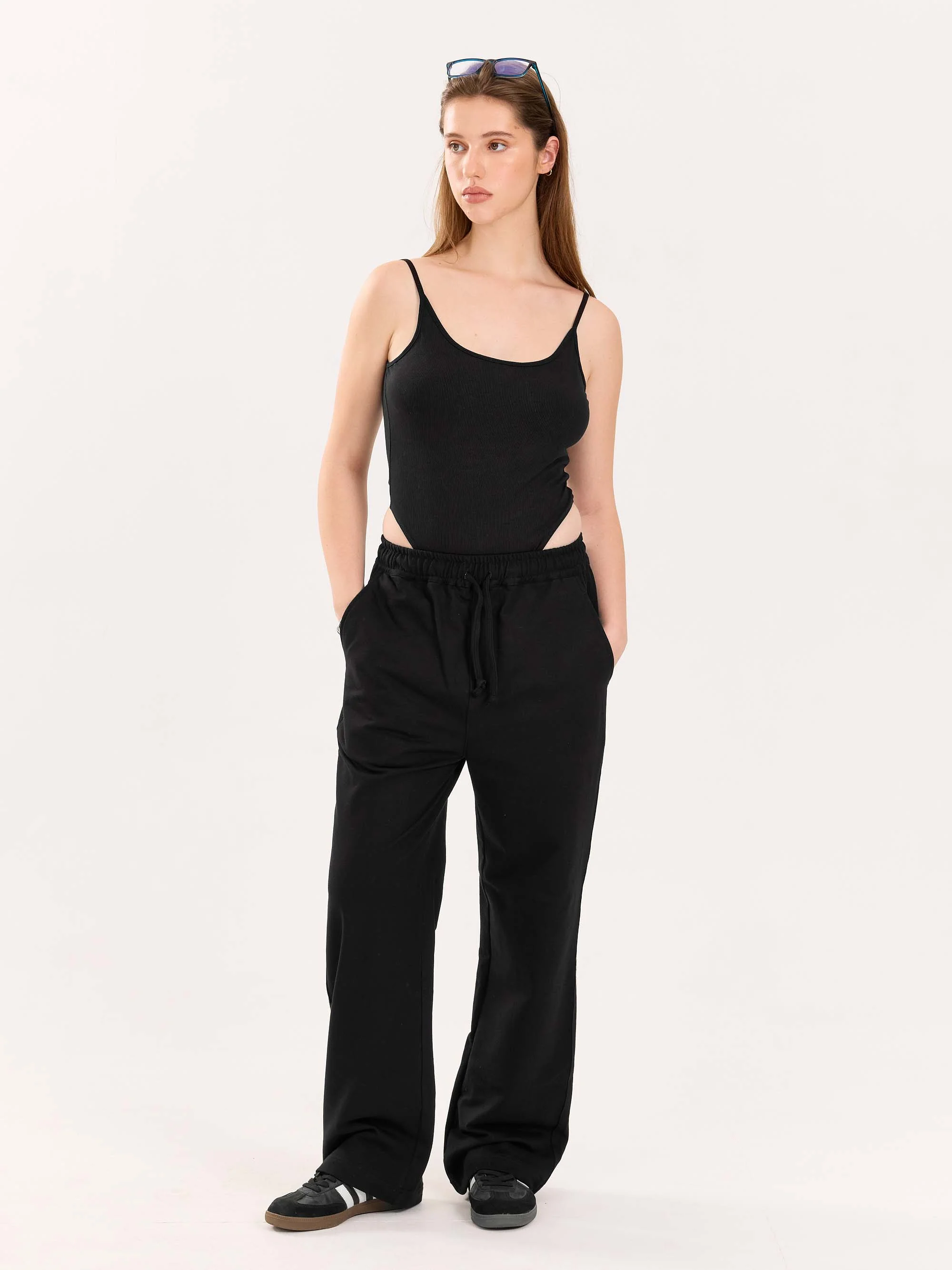 Loose Fit Black Sweatpants - Image 5