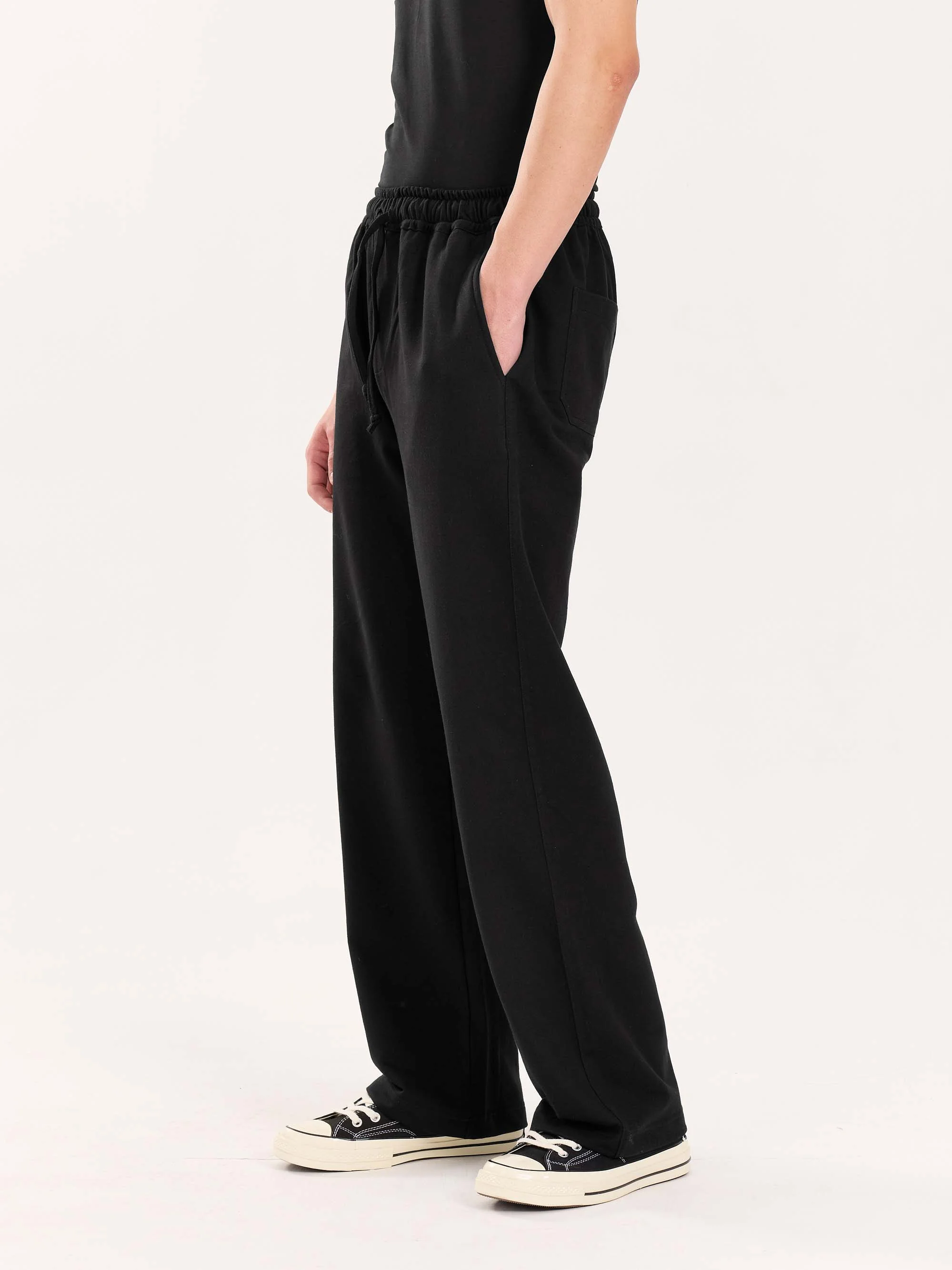 Loose Fit Black Sweatpants - Image 6