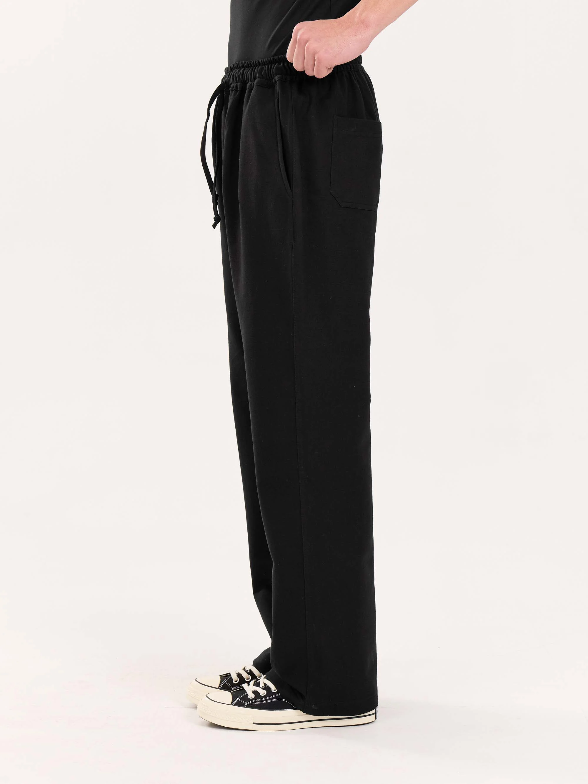 Loose Fit Black Sweatpants - Image 7