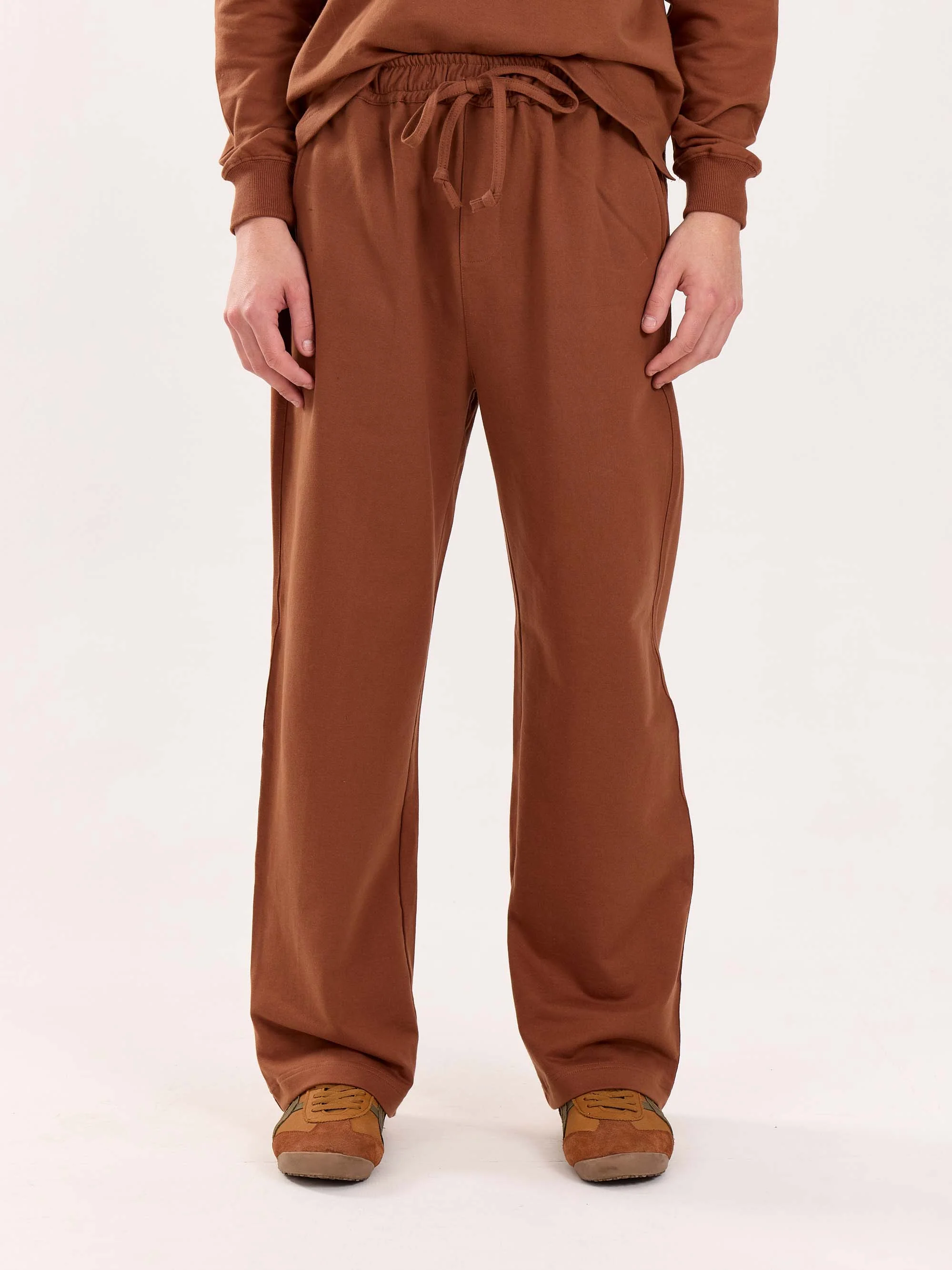 Loose Fit Brown Sweatpants - Image 3