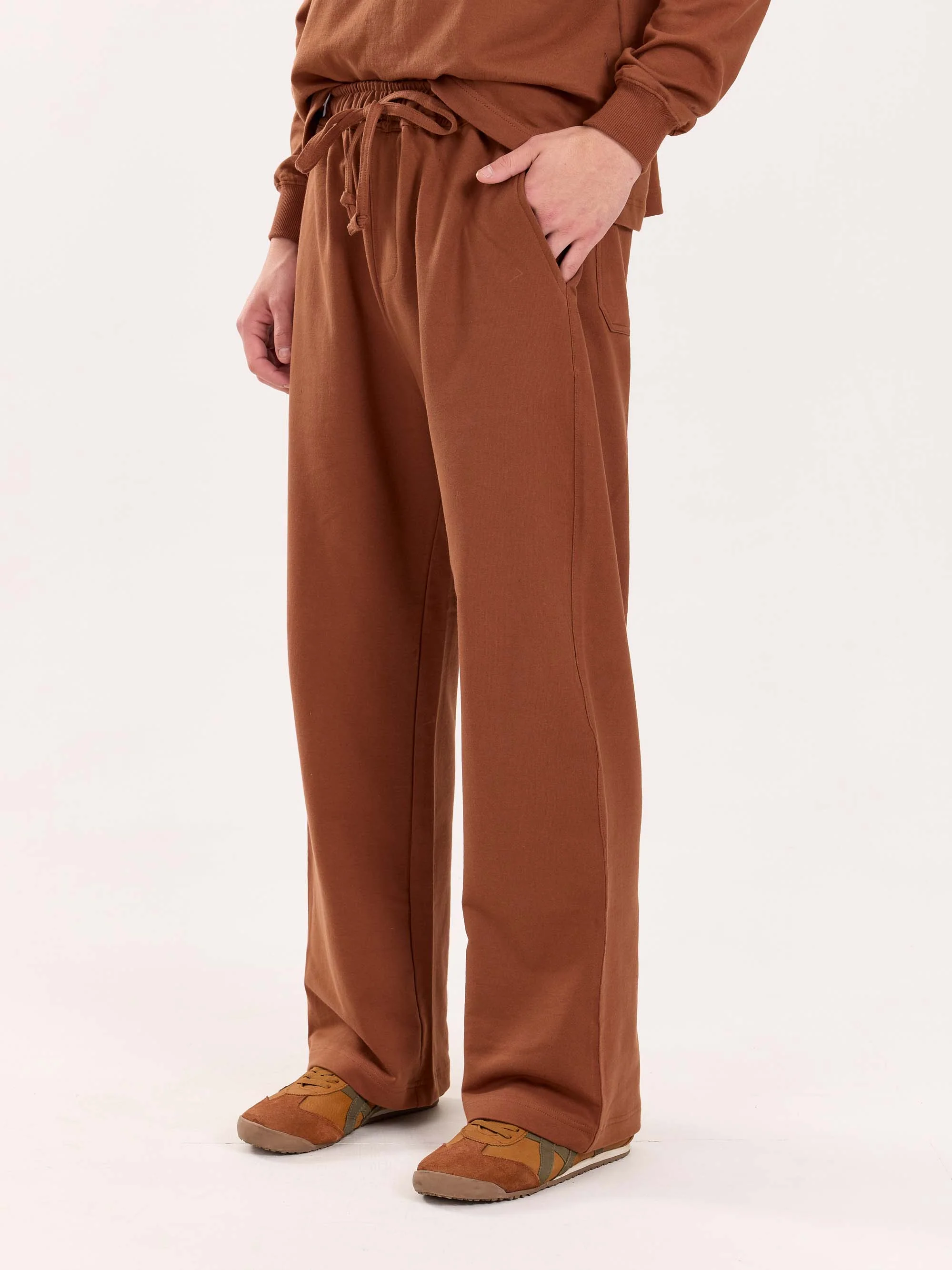 Loose Fit Brown Sweatpants - Image 6