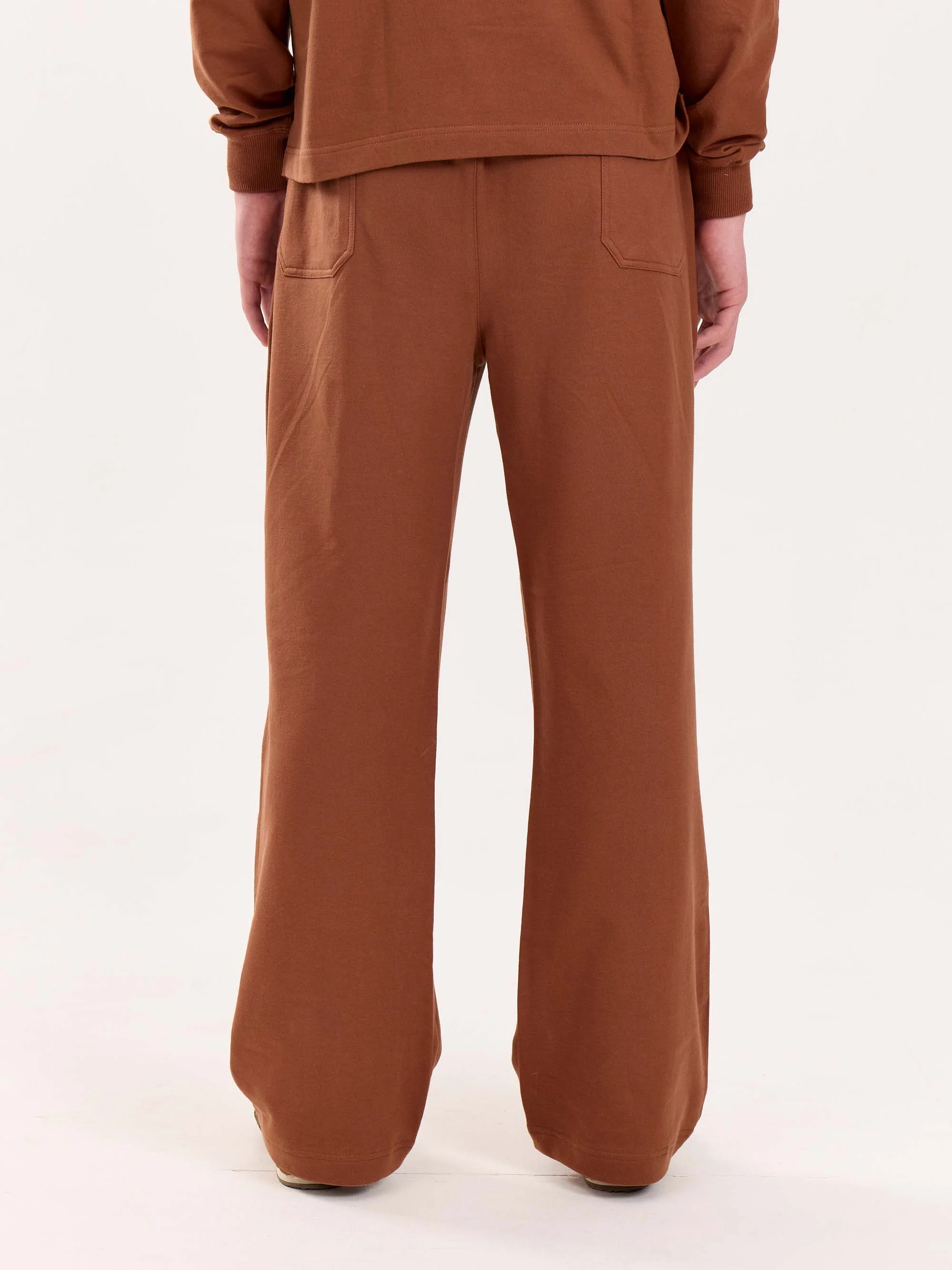 Loose Fit Brown Sweatpants - Image 8