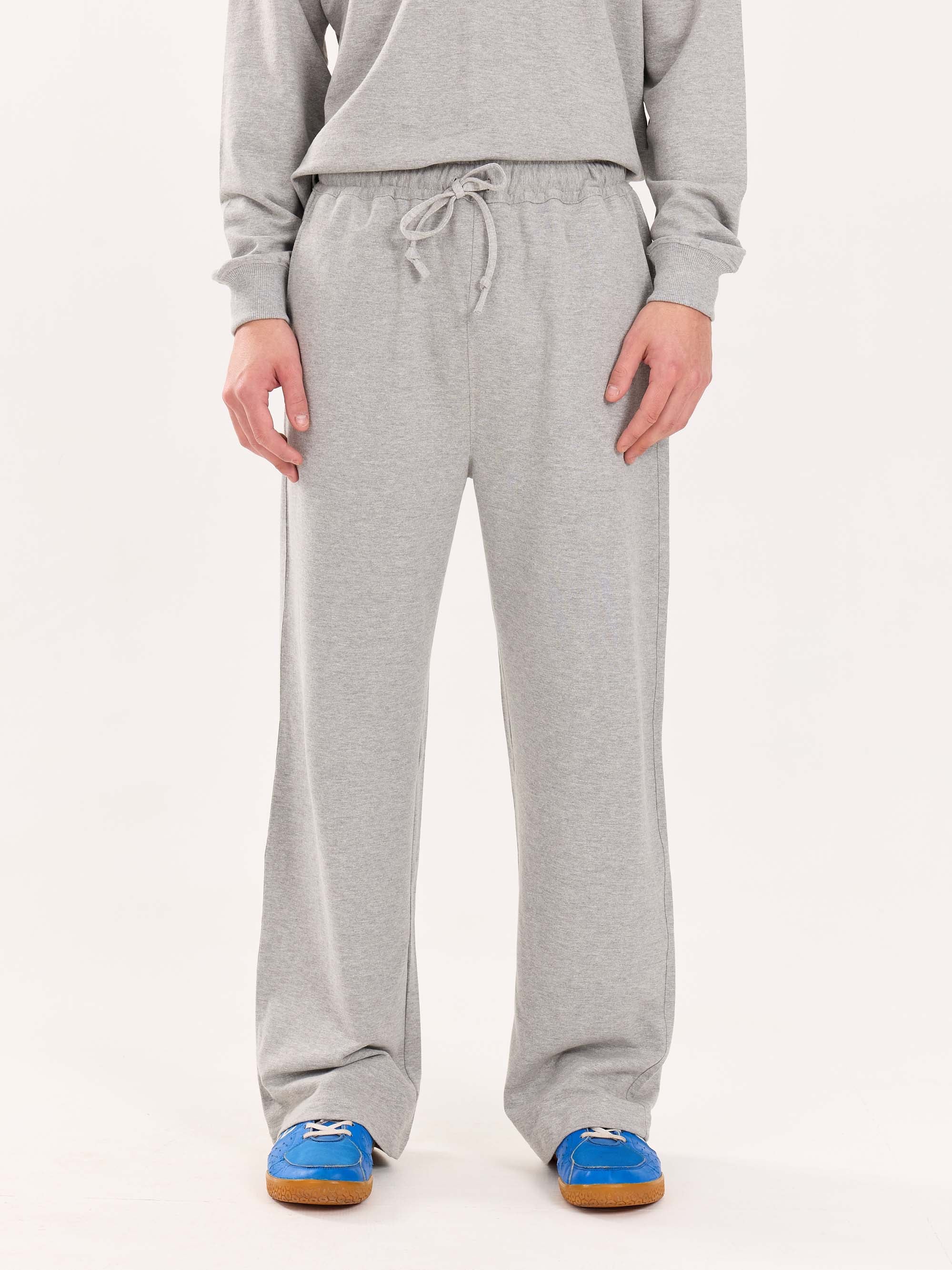 Loose Fit Marl Grey Sweatpants - Image 3