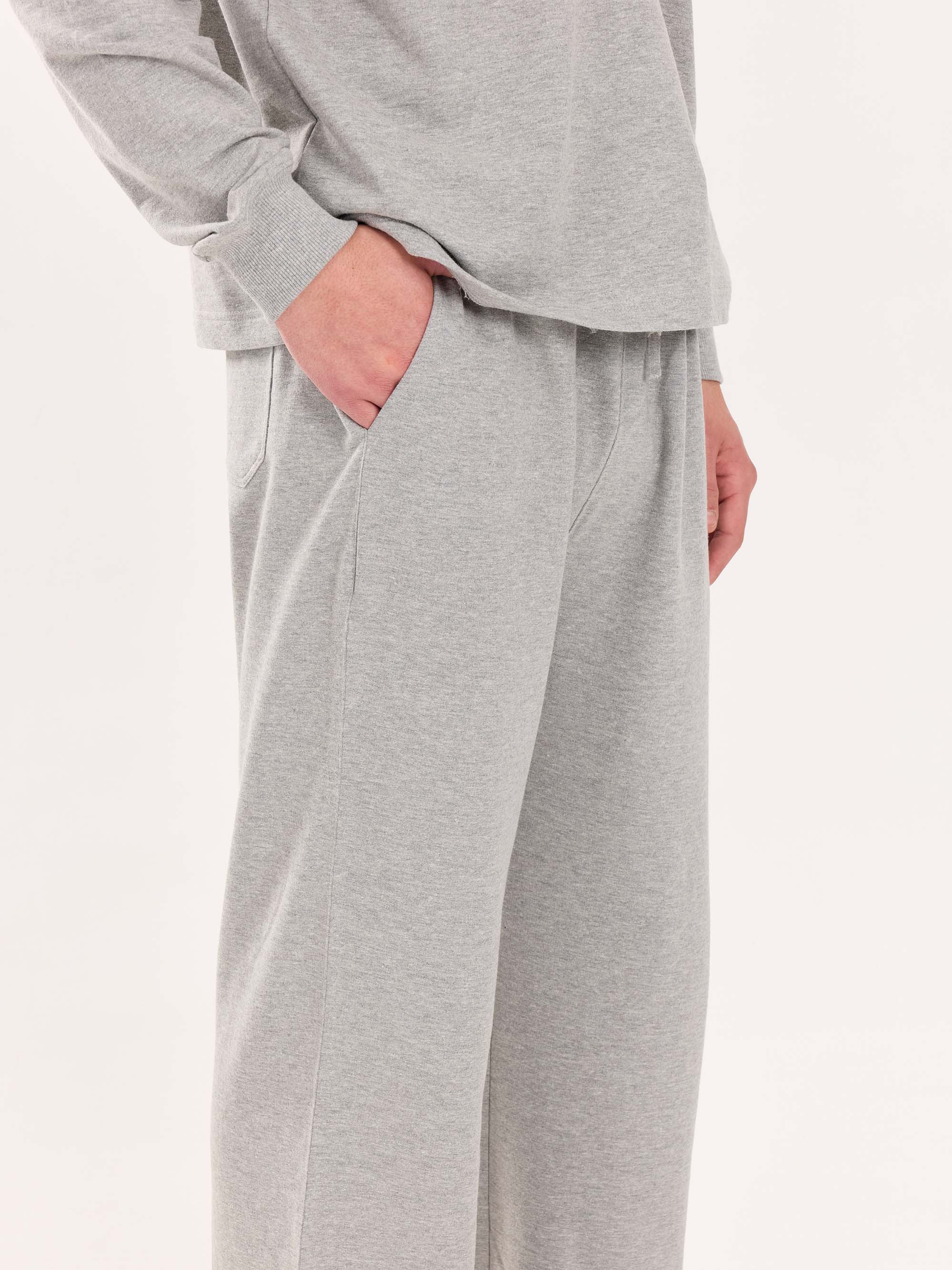 Loose Fit Marl Grey Sweatpants - Image 5