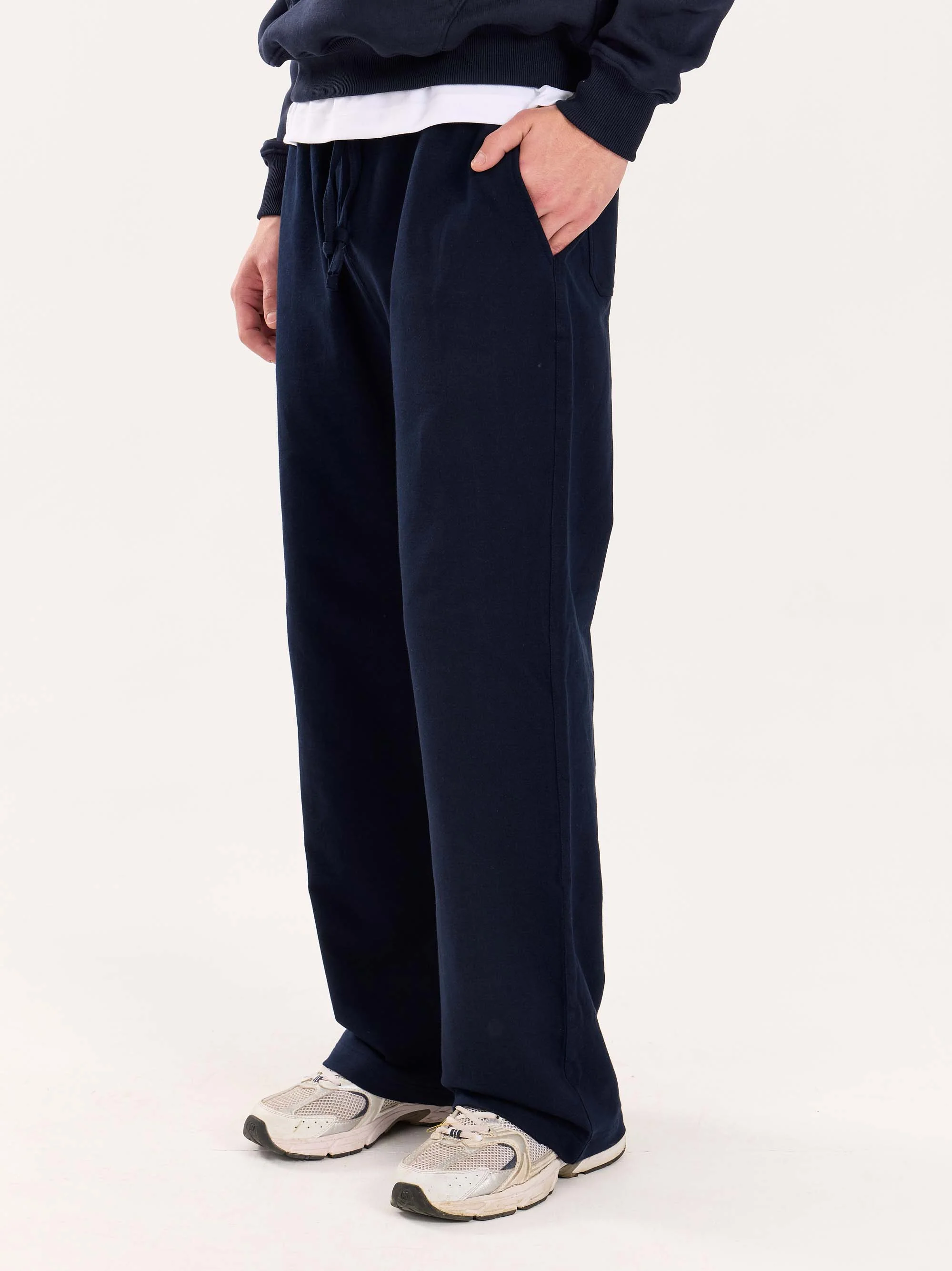 Loose Fit Navy Blue Sweatpants - Image 7