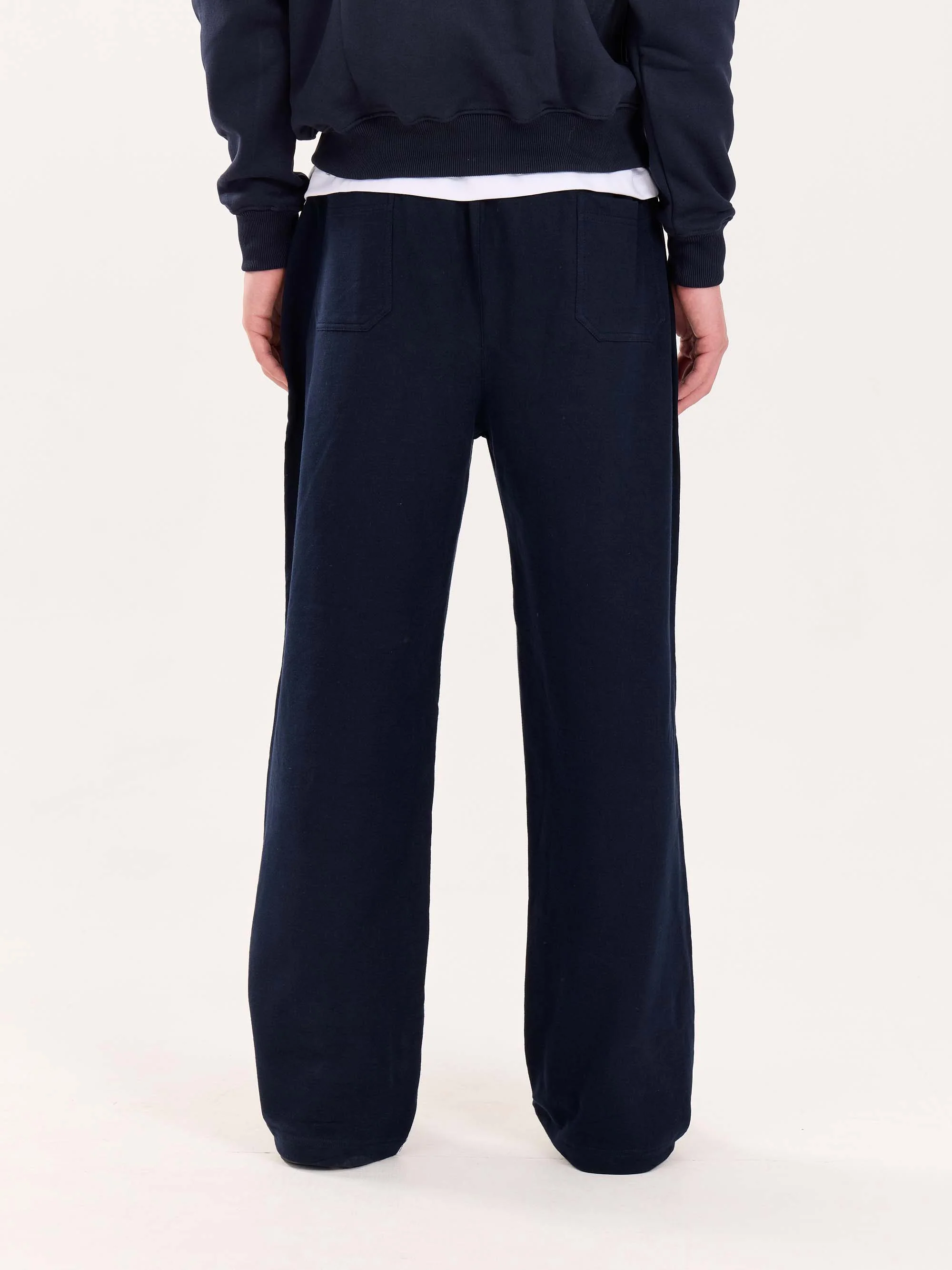 Loose Fit Navy Blue Sweatpants - Image 8