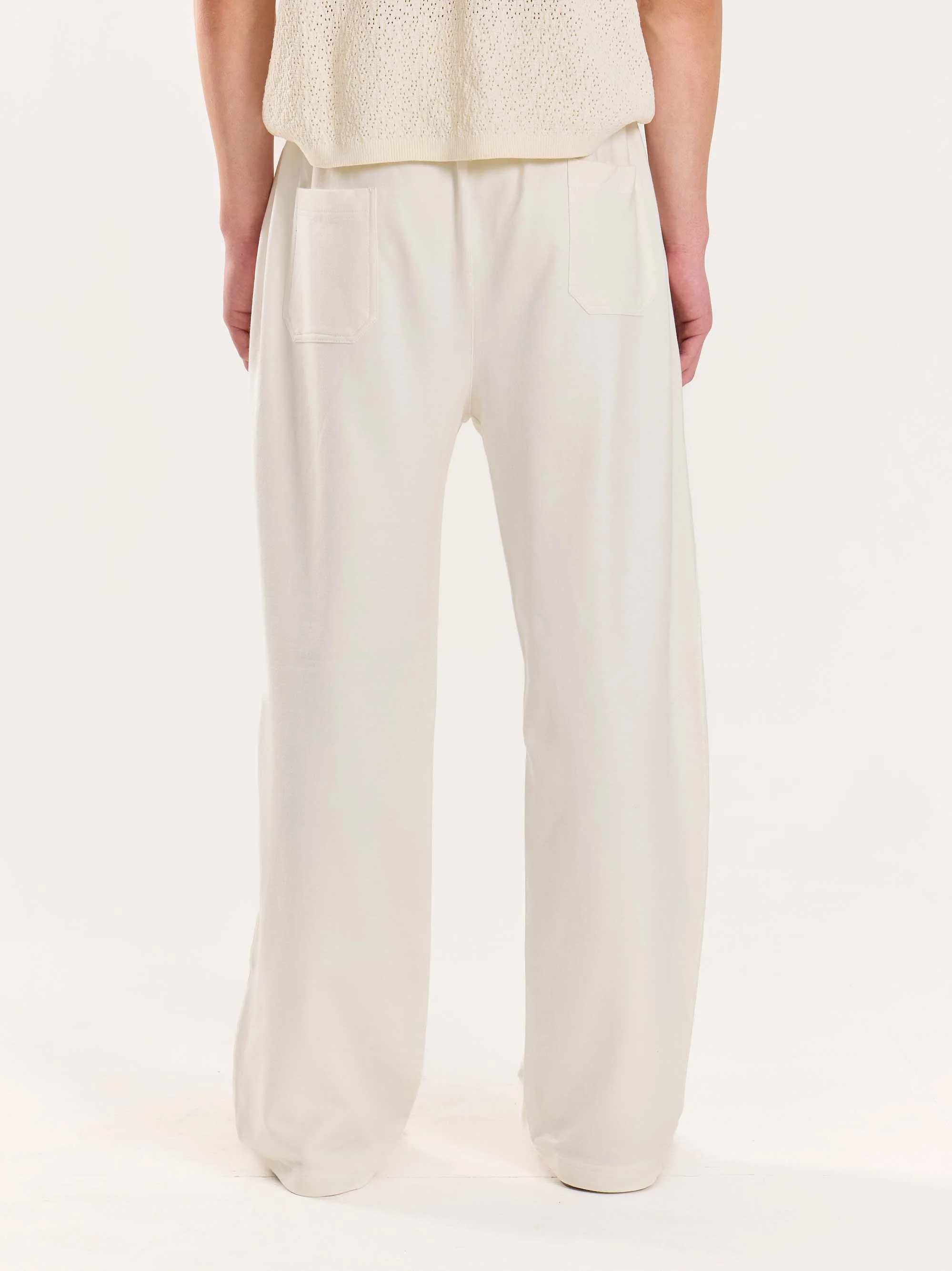 Loose Fit Off White Sweatpants - Image 8