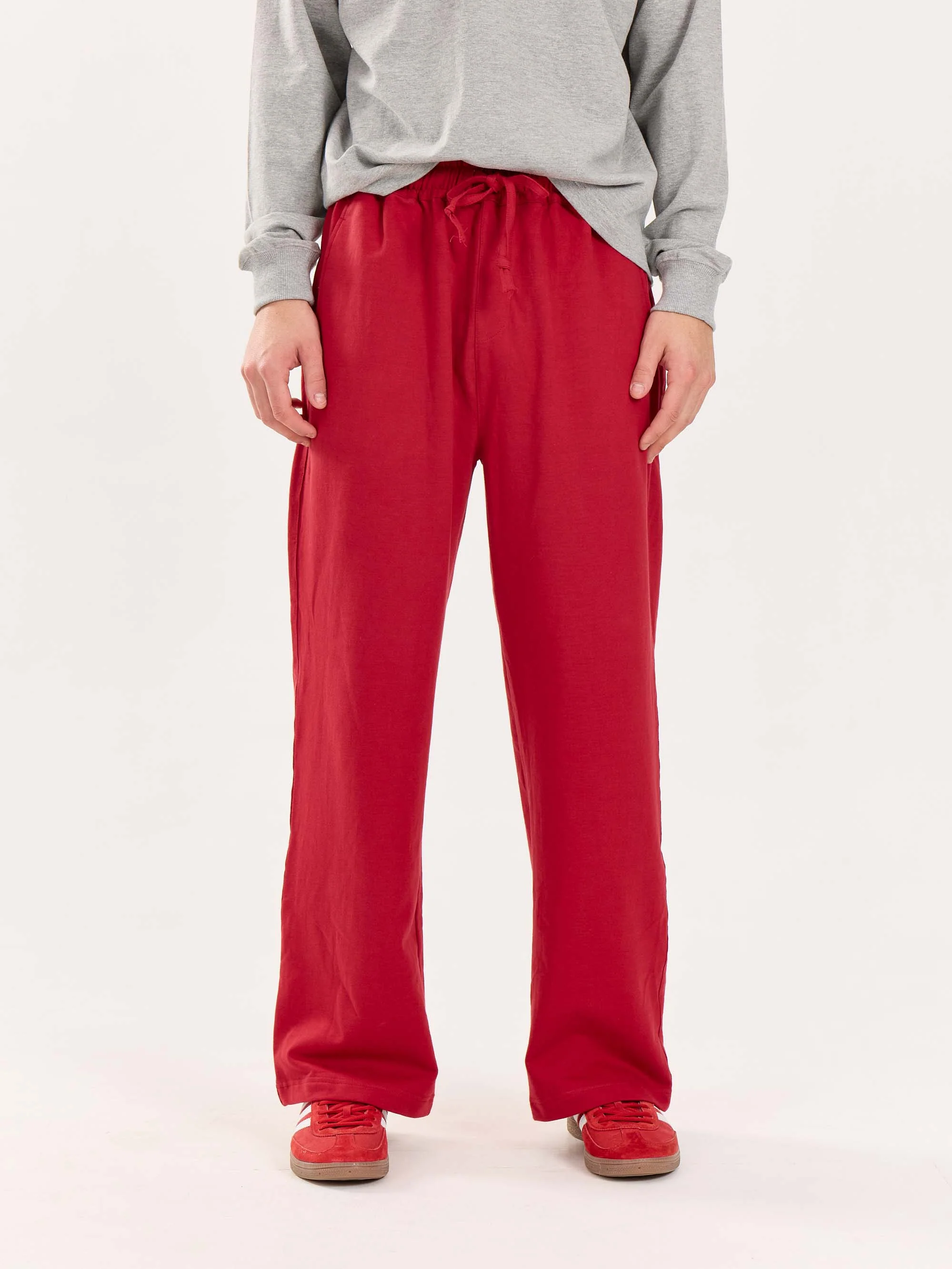 Loose Fit Red Sweatpants - Image 3