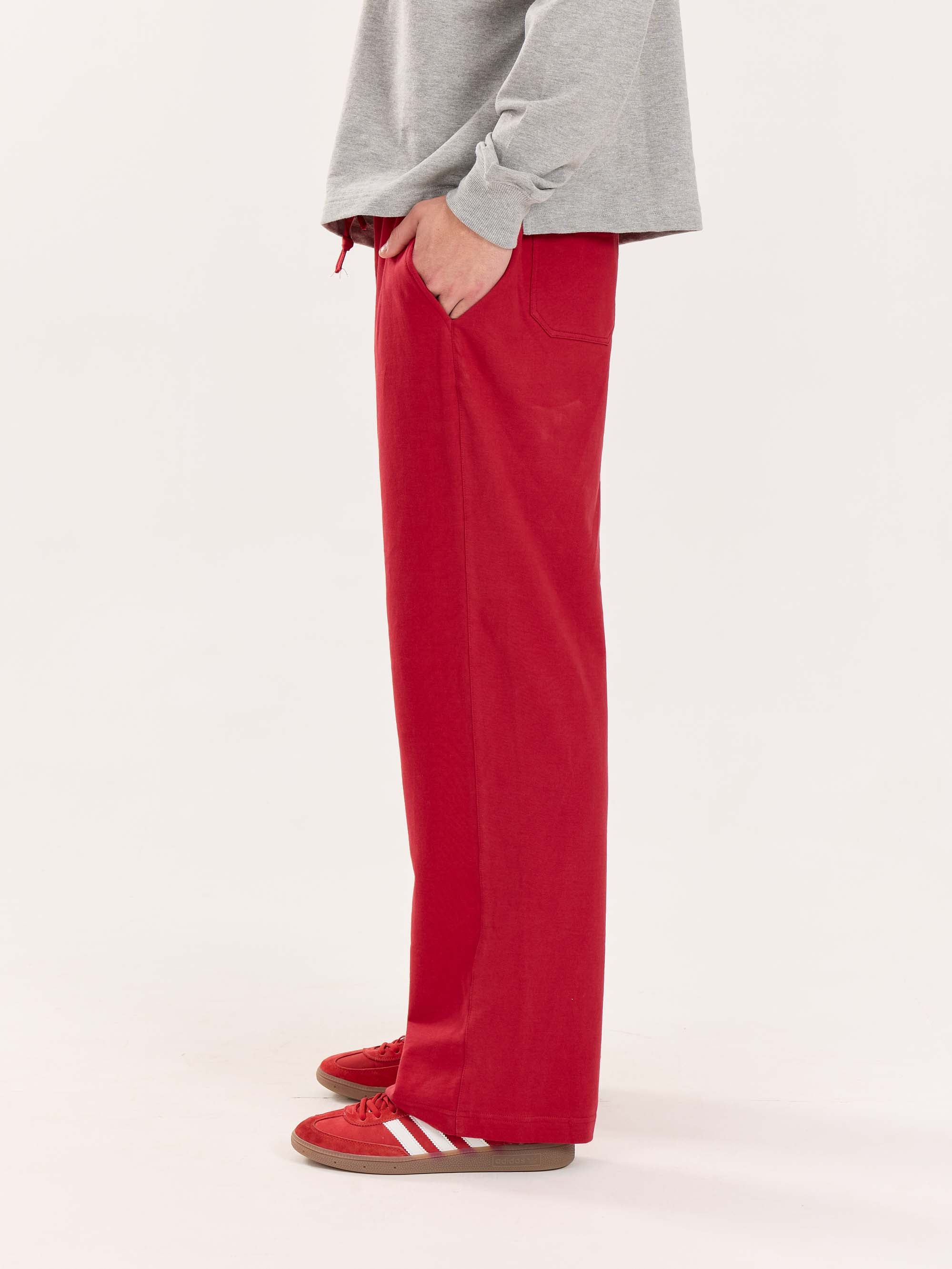 Loose Fit Red Sweatpants - Image 7