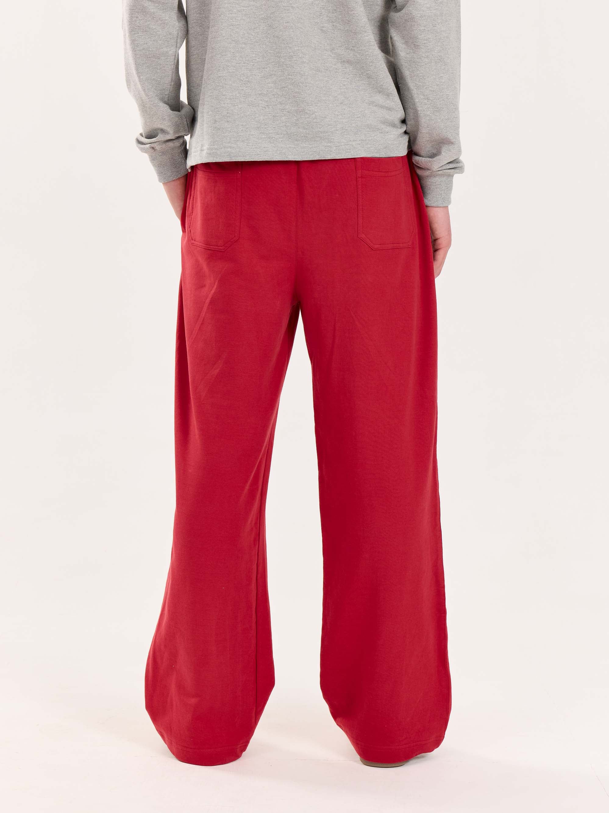 Loose Fit Red Sweatpants - Image 8