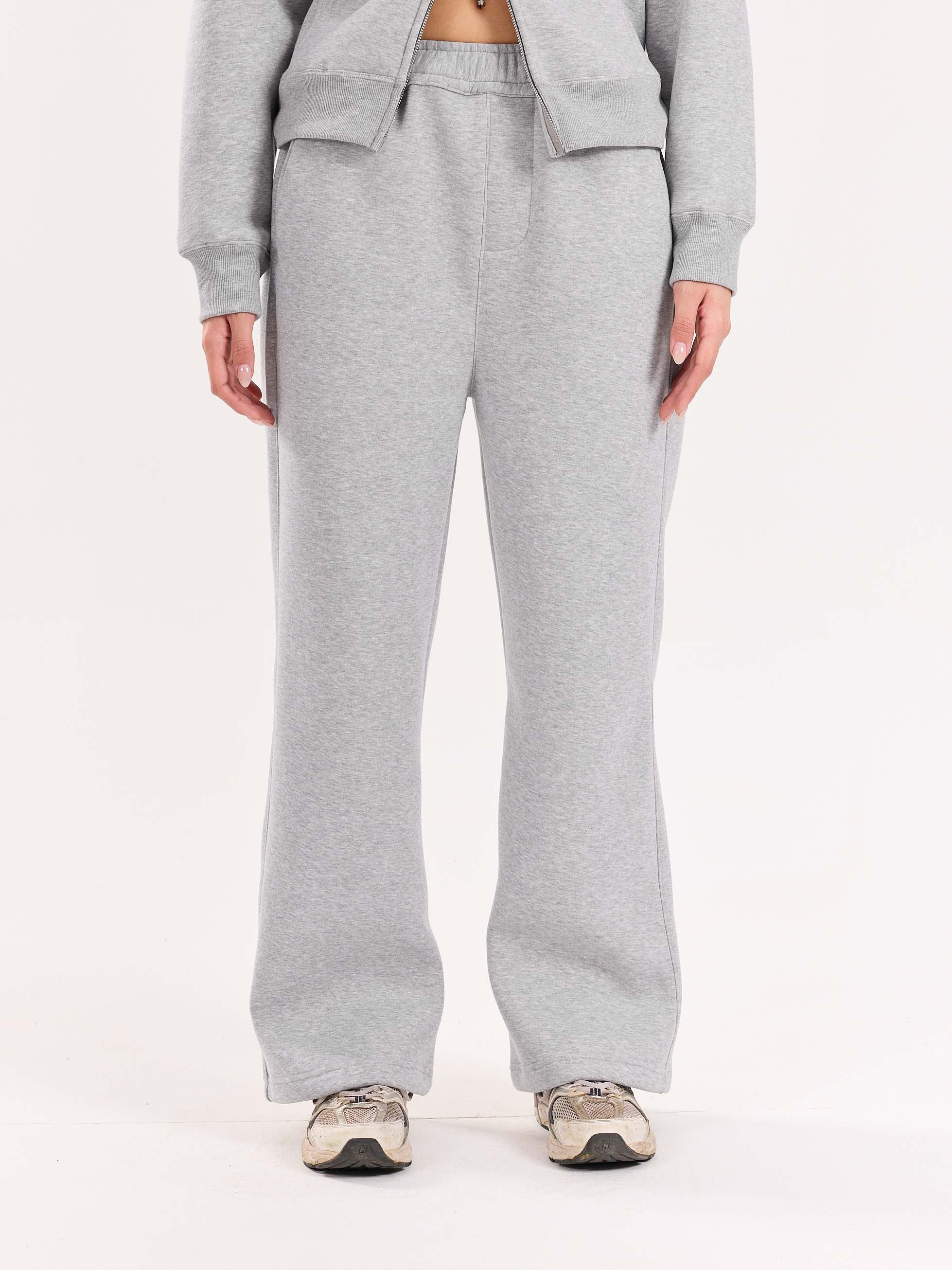 Marl Grey Fleece Sweatpants - Image 4