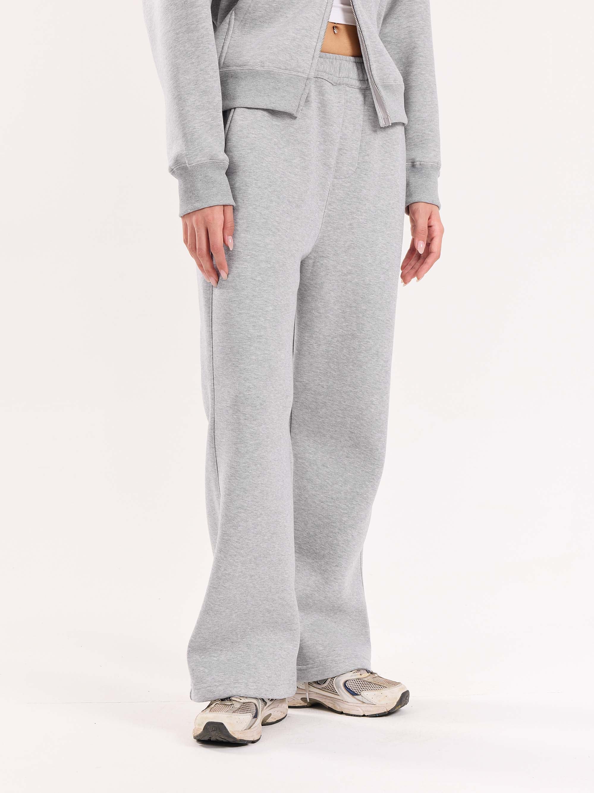 Marl Grey Fleece Sweatpants - Image 6