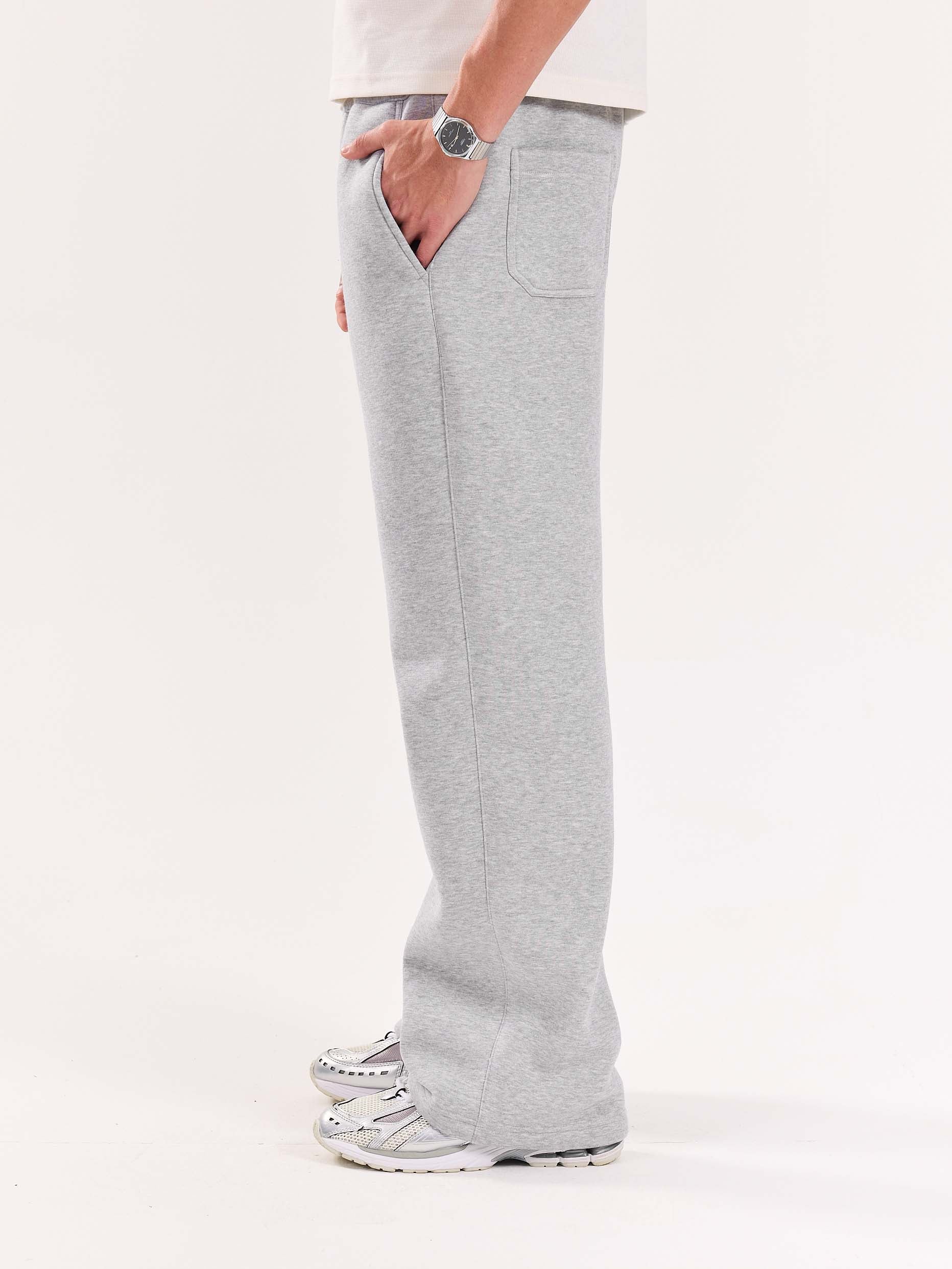 Marl Grey Fleece Sweatpants - Image 7