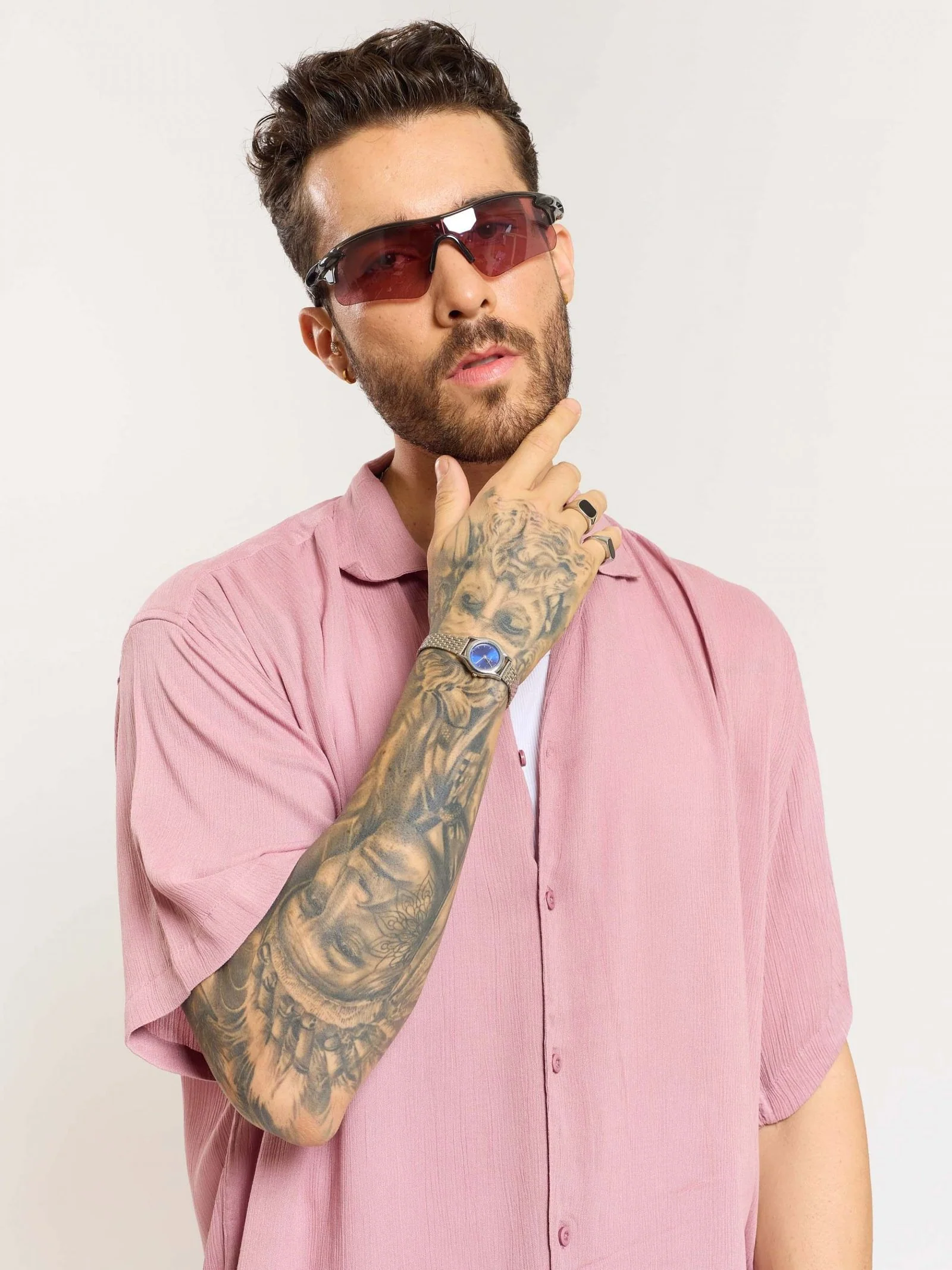 Mauve Wrinkled Shirt - Image 3