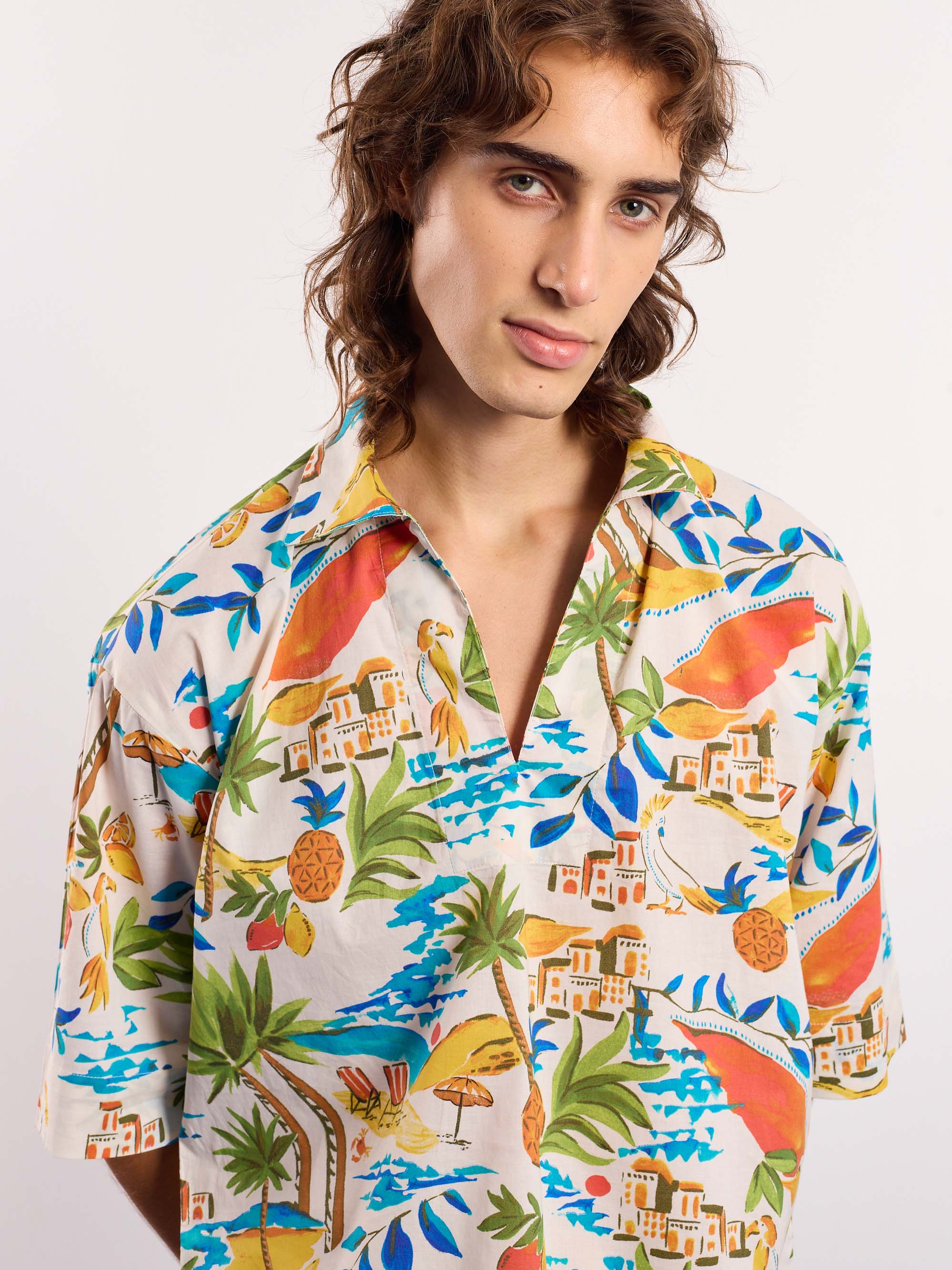 Mediterranean Summer Printed Pullover - Image 5