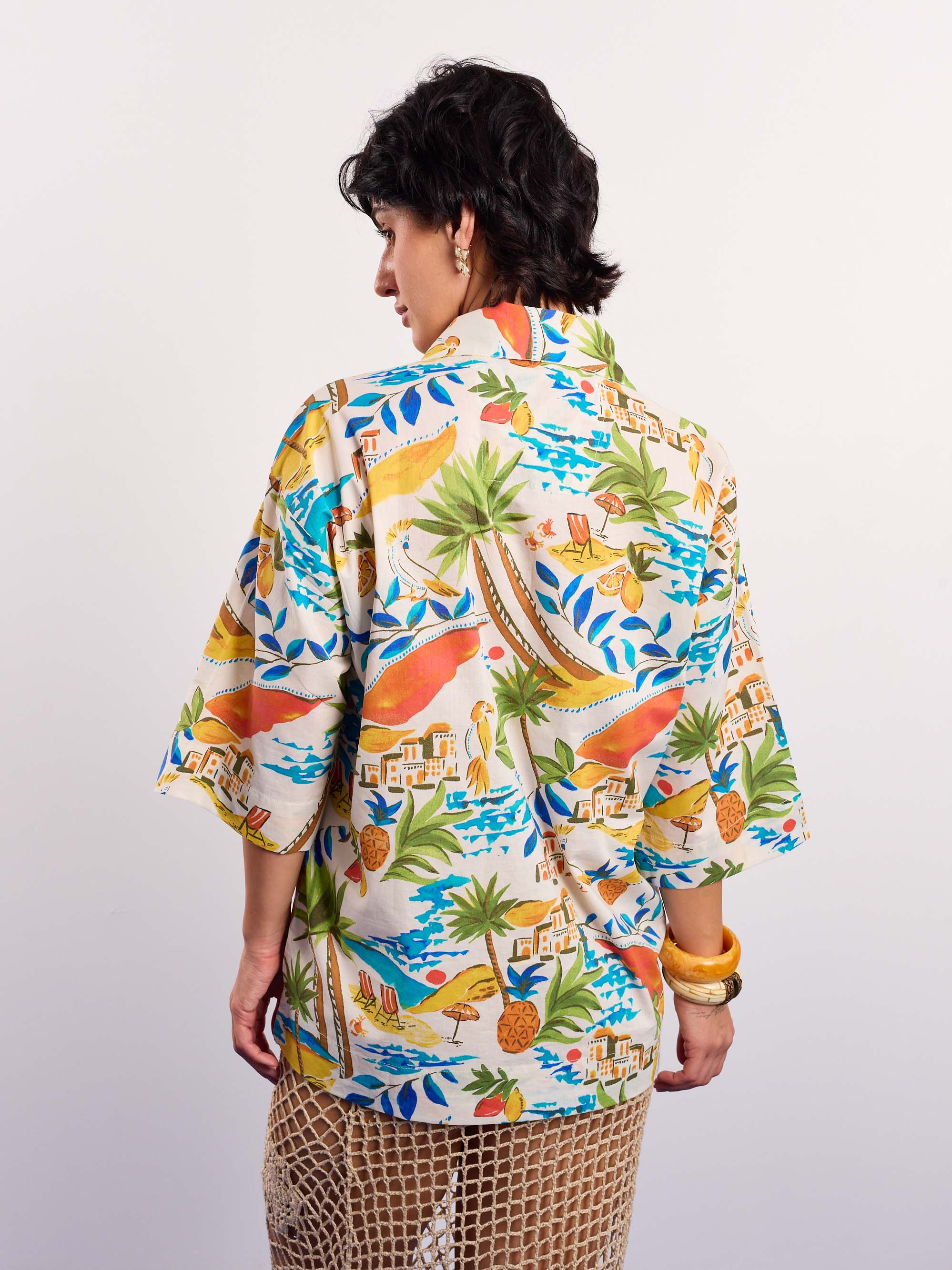 Mediterranean Summer Printed Pullover - Image 8