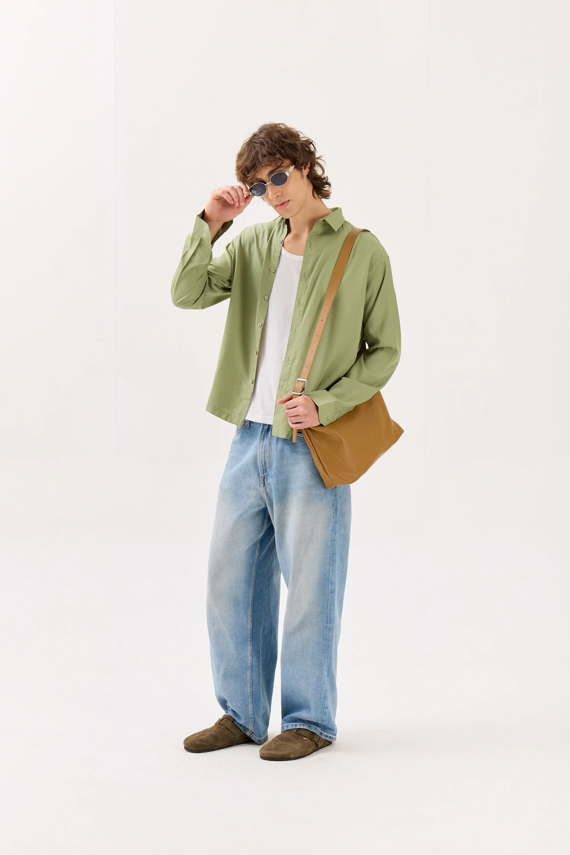 Mint Green Drape Shirt - Image 5