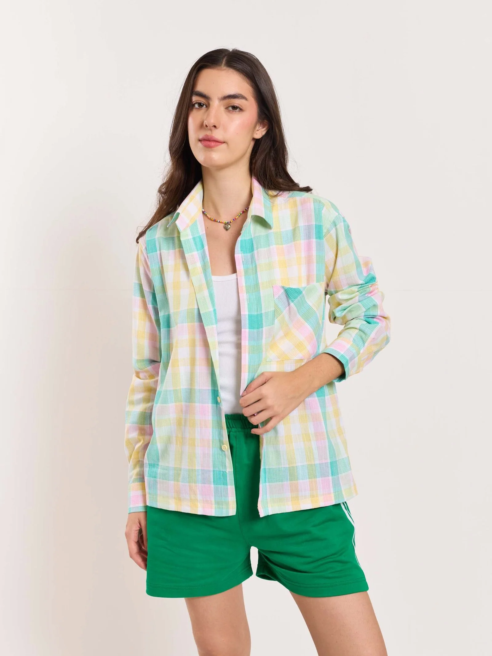 Multicolor Checked Holiday Shirt - Image 3